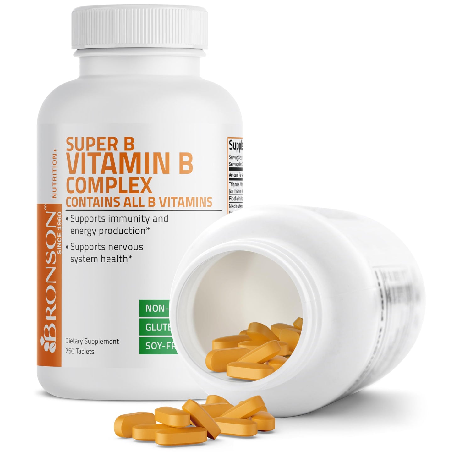 Bronson Vitamin B Complex Tablets, 250 Tablets