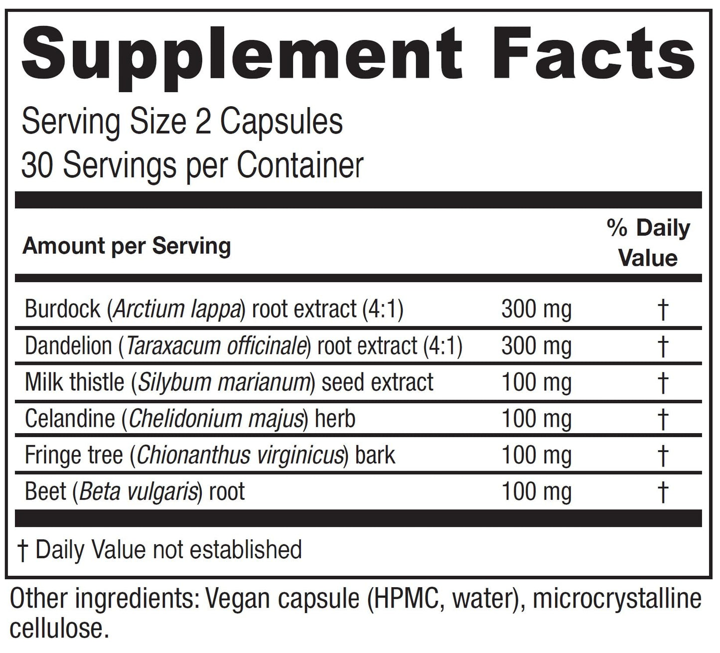 Vitanica Hepafem 60 Capsules