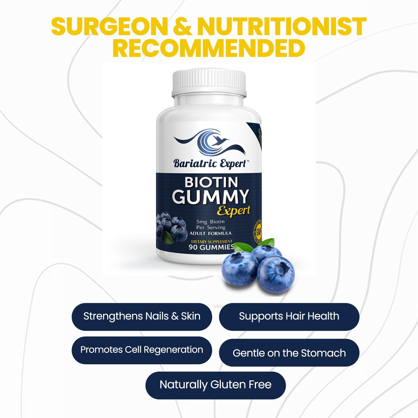 Bariatric Food Expert Biotin Vitamin Gummy, 1