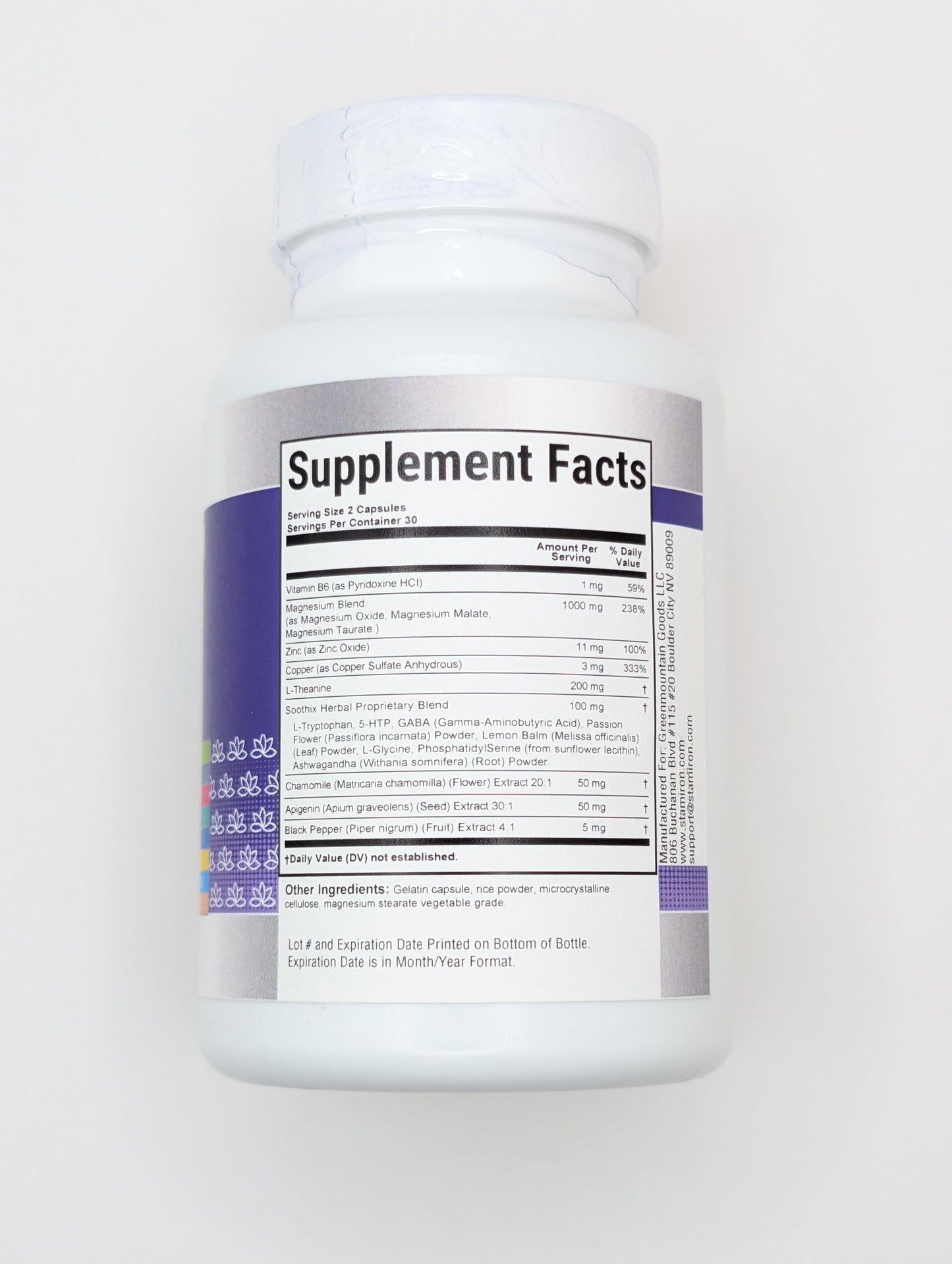 Stamiron Magnesium Complex 1000mg Capsules, 60 Count