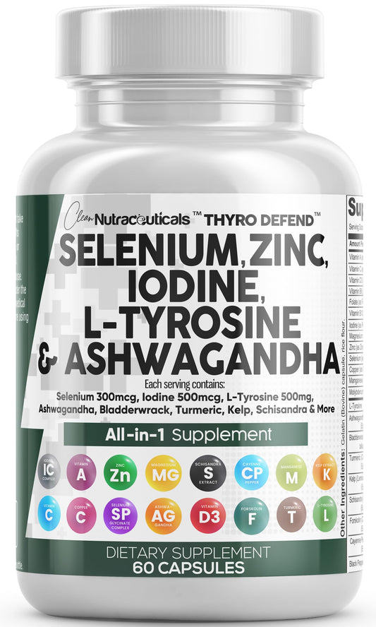 Clean Nutraceuticals Thyroid Support Capsules, 60 Count