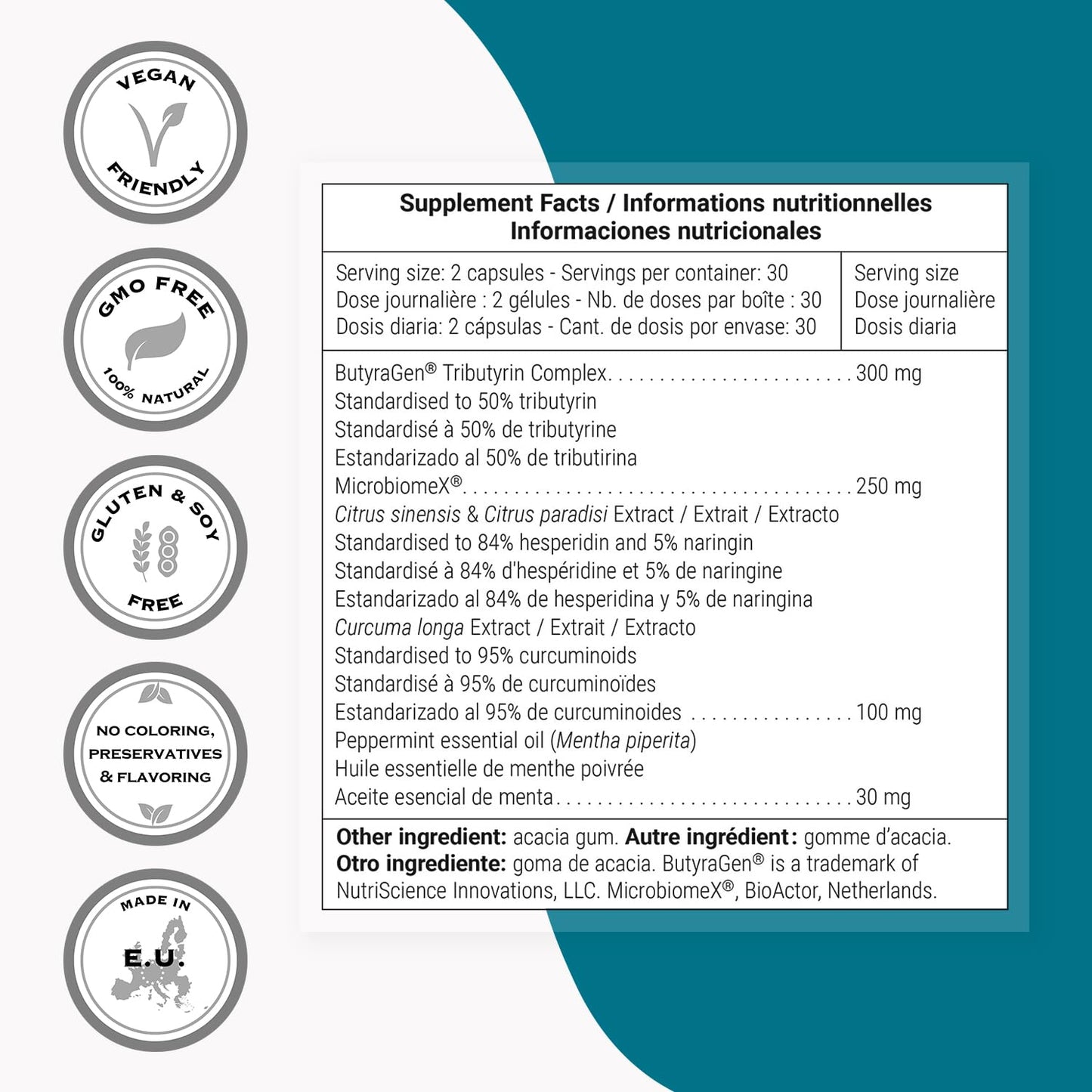 Supersmart Butyrate Colon Formula Capsule 60 Capsules