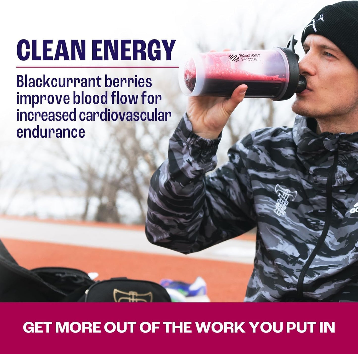 2before Blackcurrant All Natural Vegan Pre Workout, Caffeine Free, Clean Energy, Endurance, Recovery Powder 8.4 Ounce