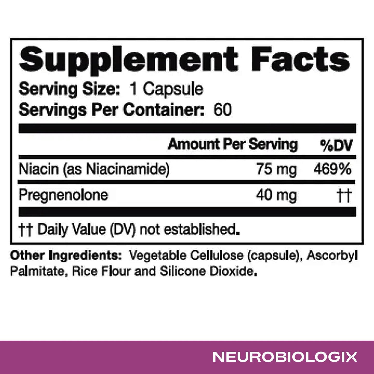 Neurobiologix Pregnenolone Plus Capsule 60 Capsules