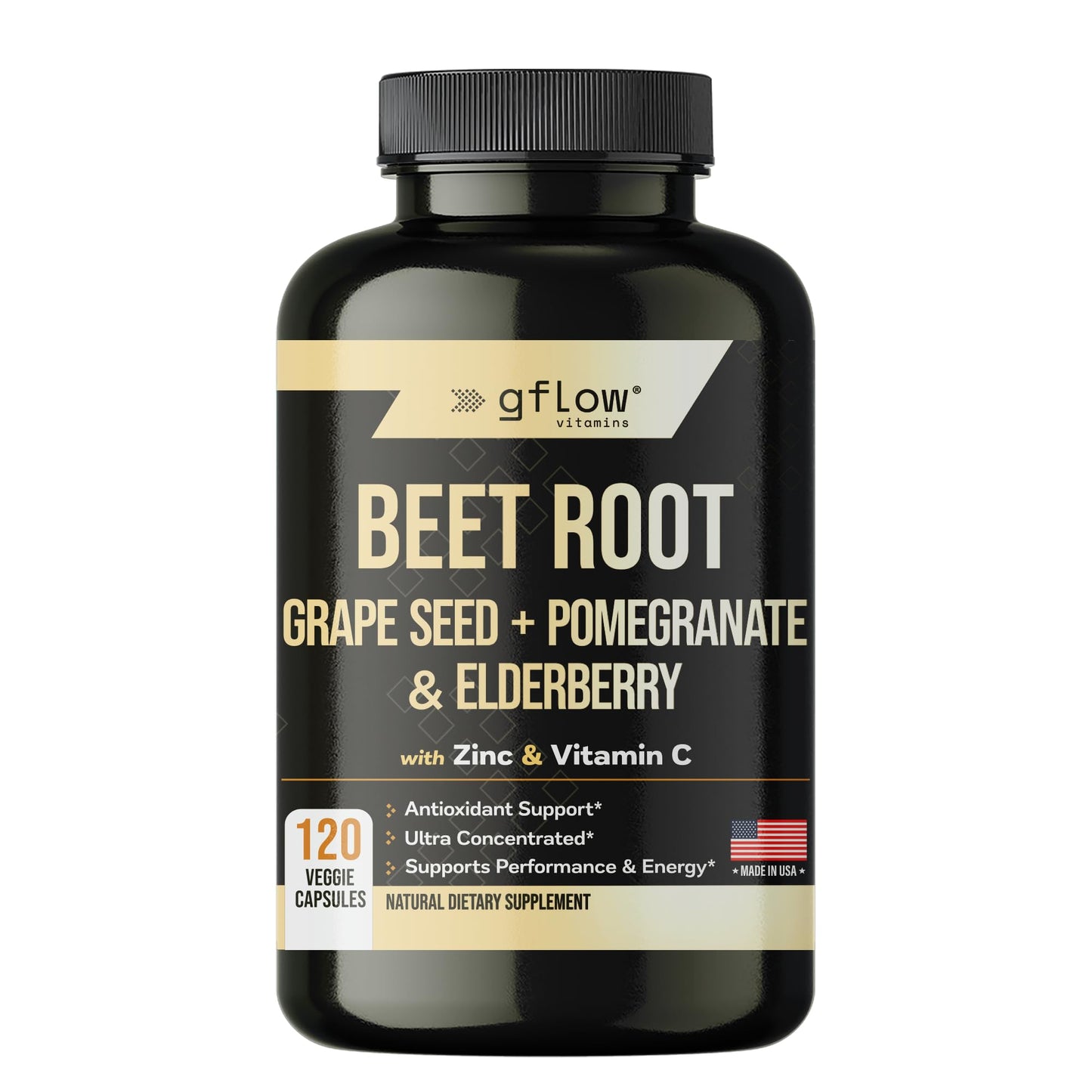 gflow vitamins Beet Root Capsule 120 Count