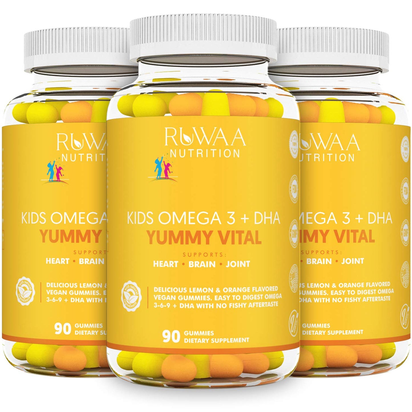 RUWAA NUTRITION Vegan Omega-3 Fatty Acid Gummies 270