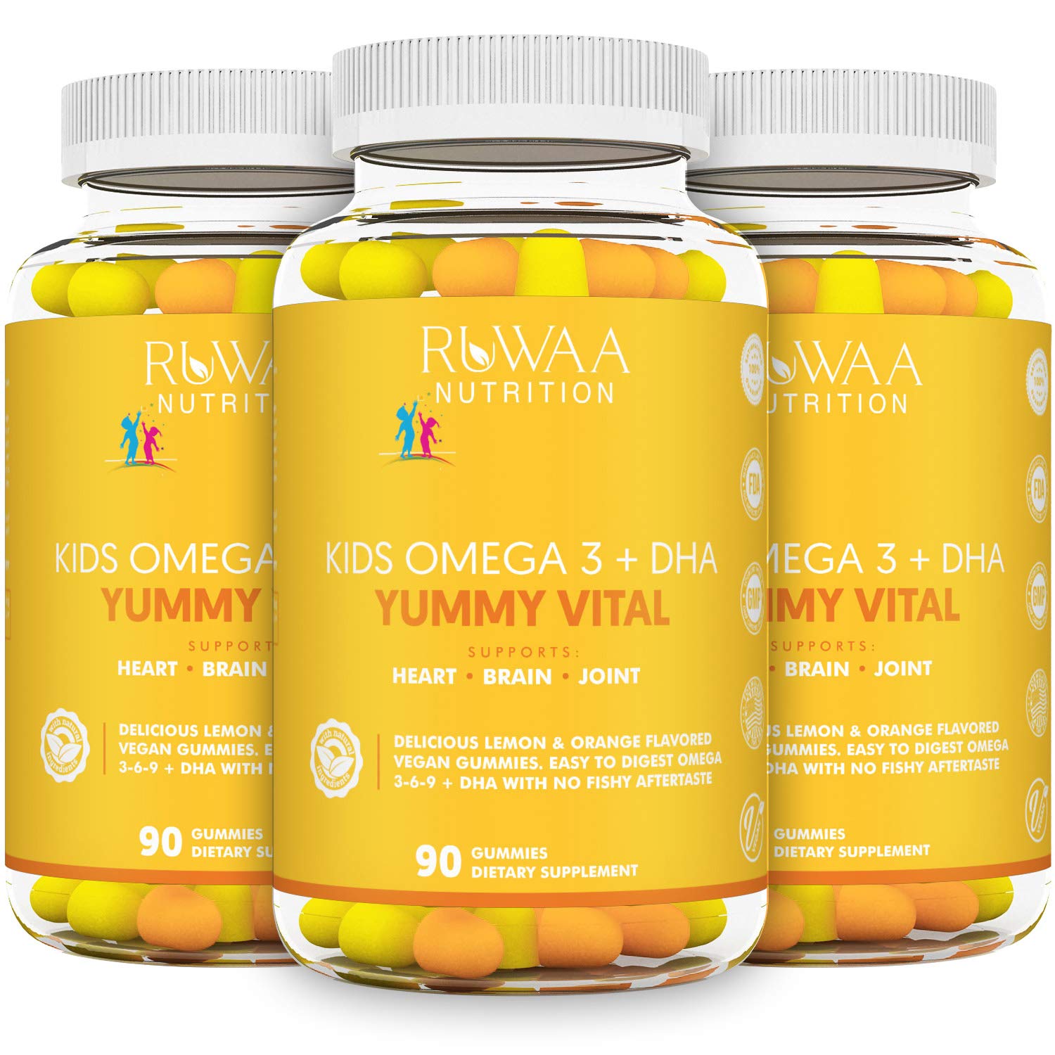 RUWAA NUTRITION Vegan Omega-3 Fatty Acid Gummies 270