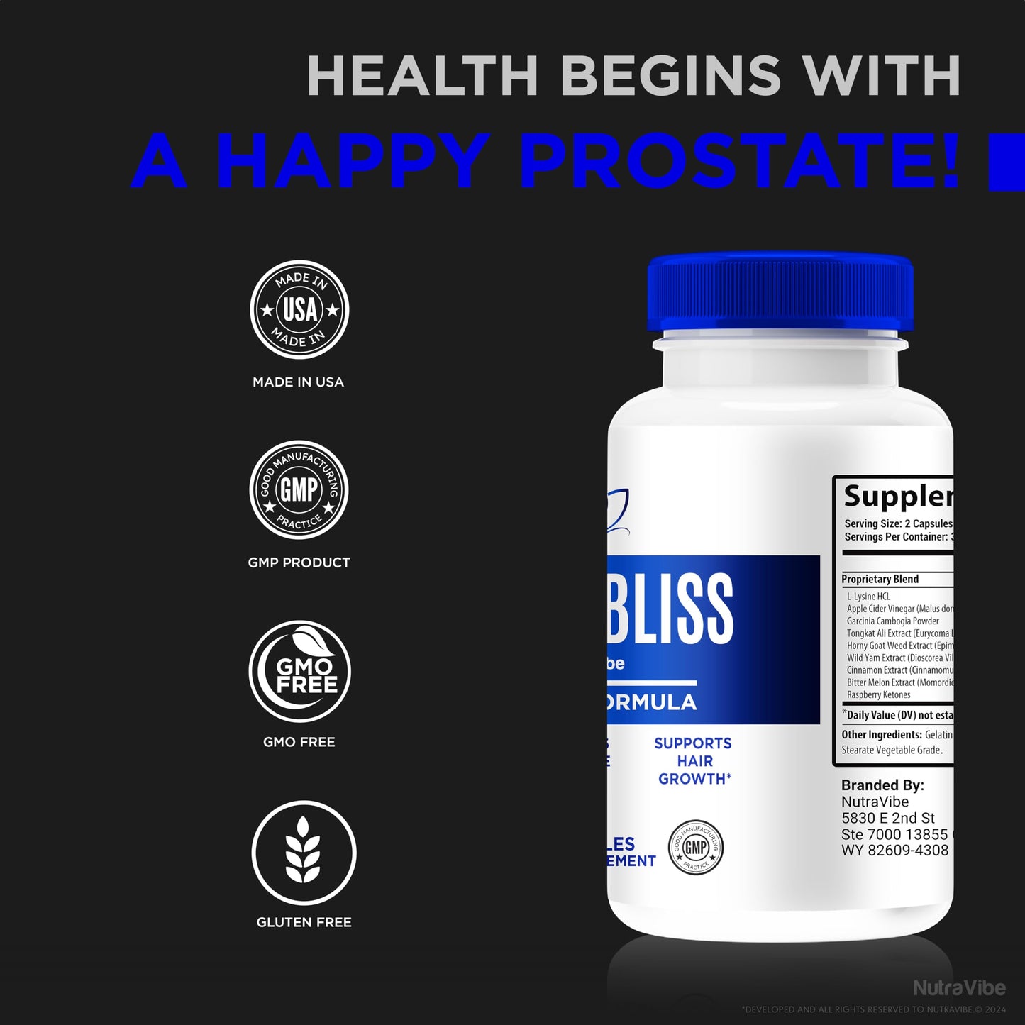 NutraVibe Prostabliss Capsules 180 Capsules
