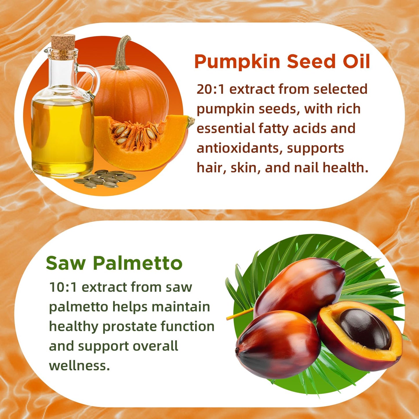 Softbear Pumpkin Seed Oil with Saw Palmetto Gummies, 120 Gummies