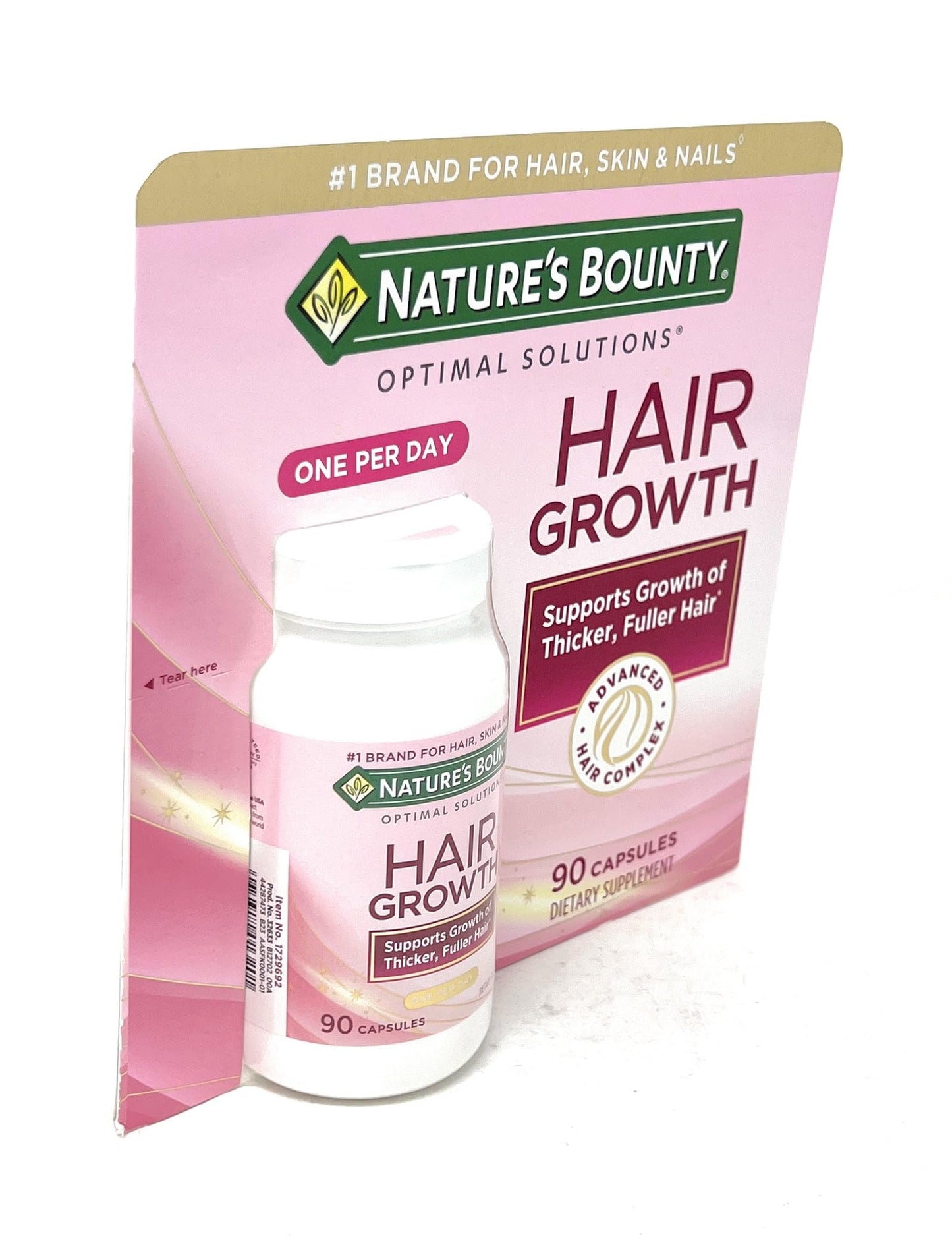 Nature's Bounty Hair Growth Supplement 90 Capsules
