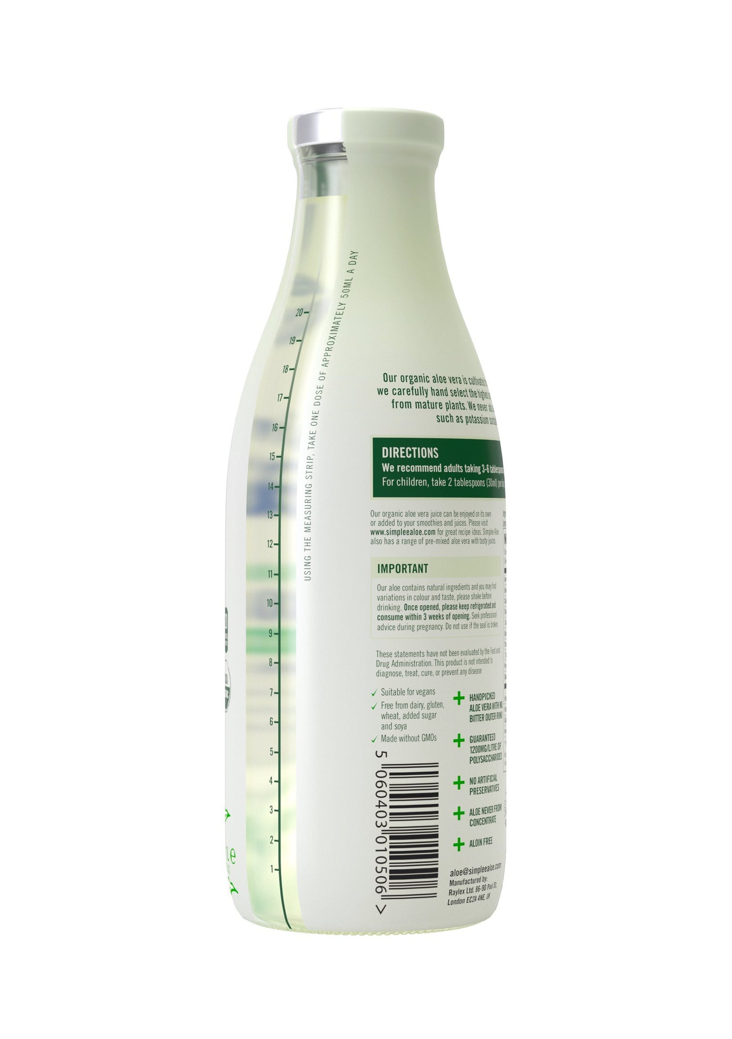 Simplee Aloe Organic Aloe Vera Juice Soft-Gels 33.8 Fl Oz