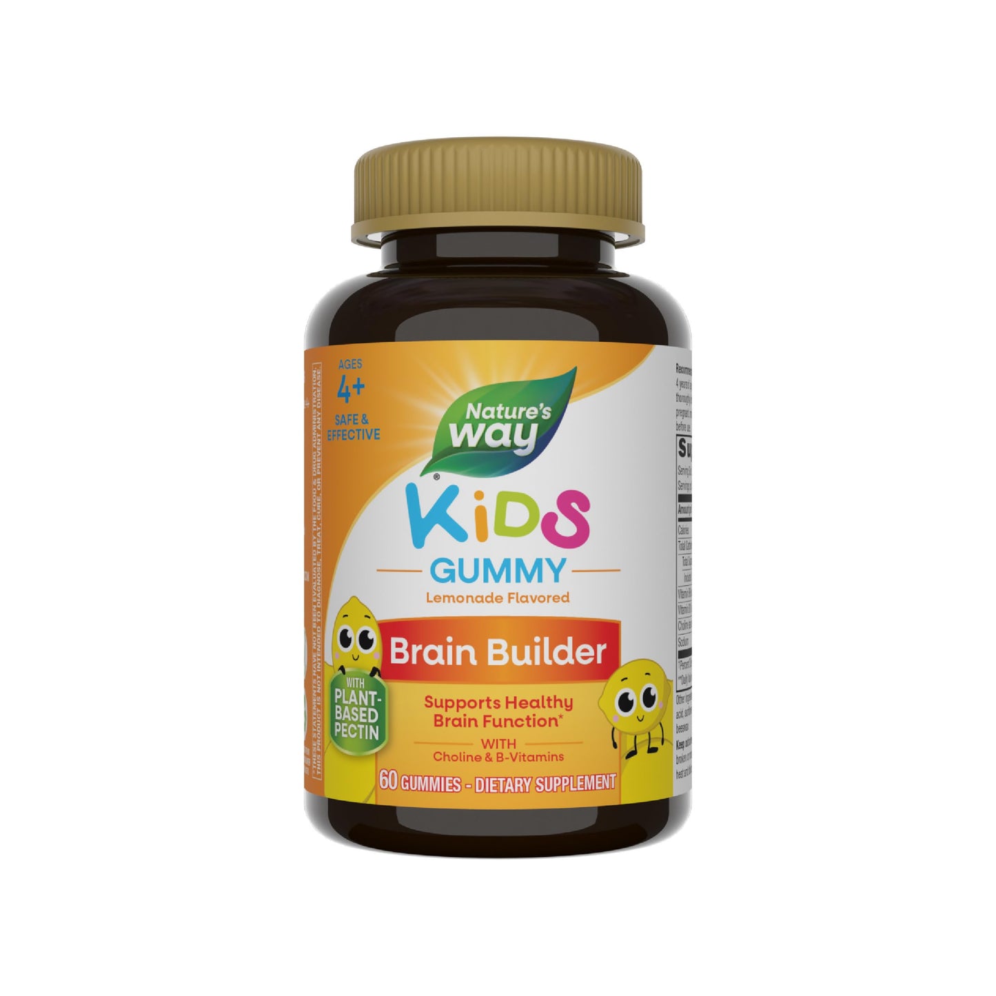 Nature's Way Kids Brain Supplement Gummies 60 Gummies