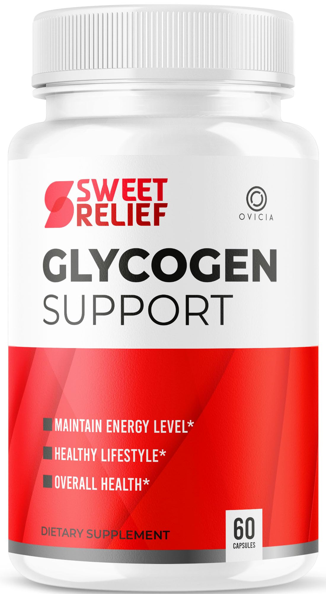 OVICIA Sweet Relief Glycogen Support Capsules, 60 Count