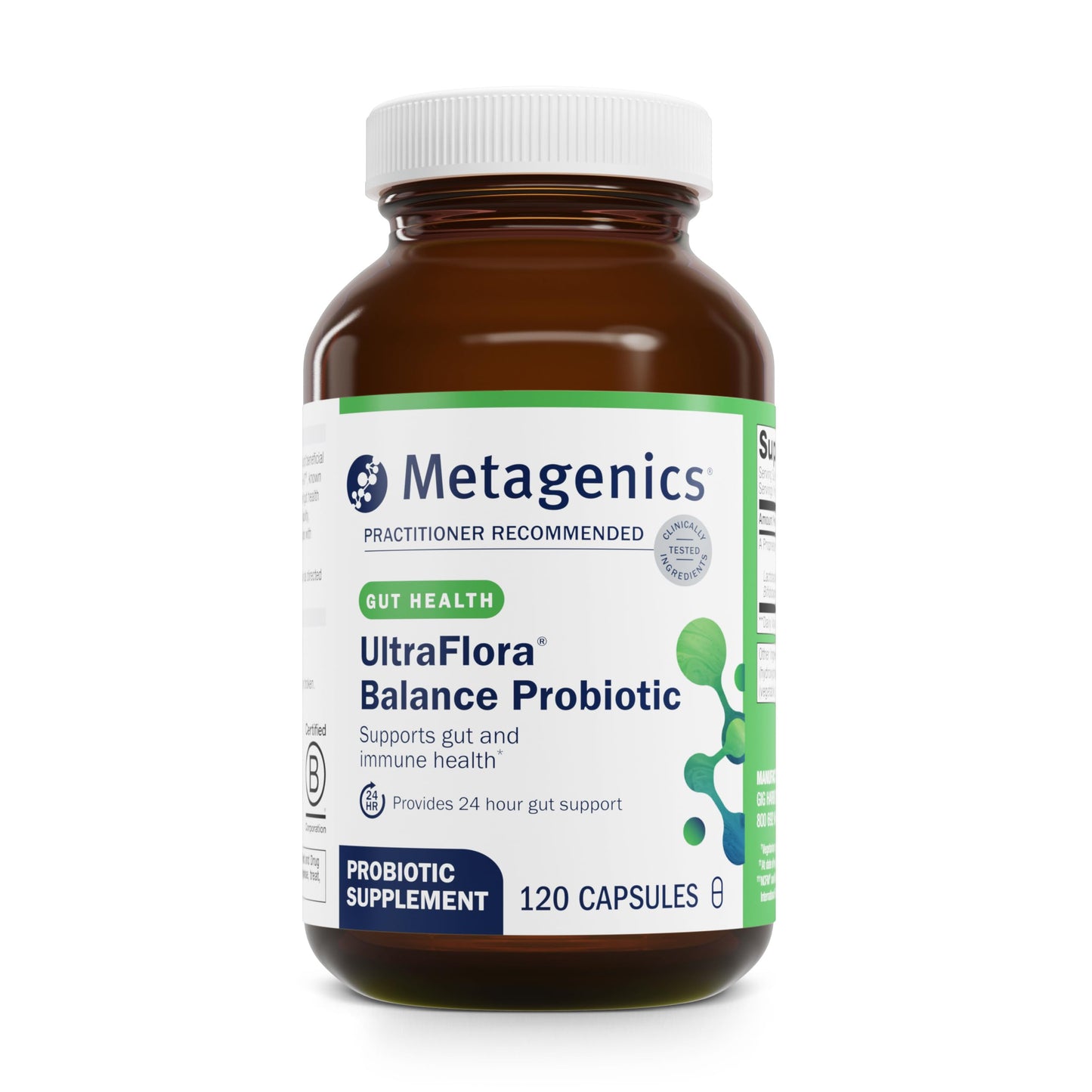 Metagenics UltraFlora Balance Probiotic Capsules, 120 Count