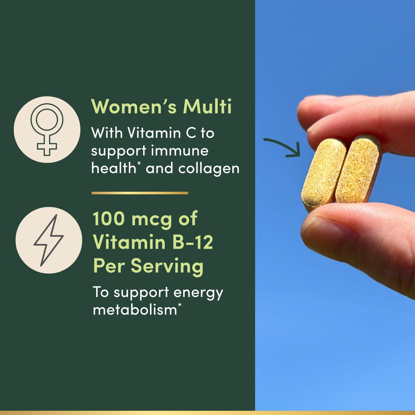 Nature's Bounty High Potency Women's Complete Multivitamin with Vitamin C Caplets 120