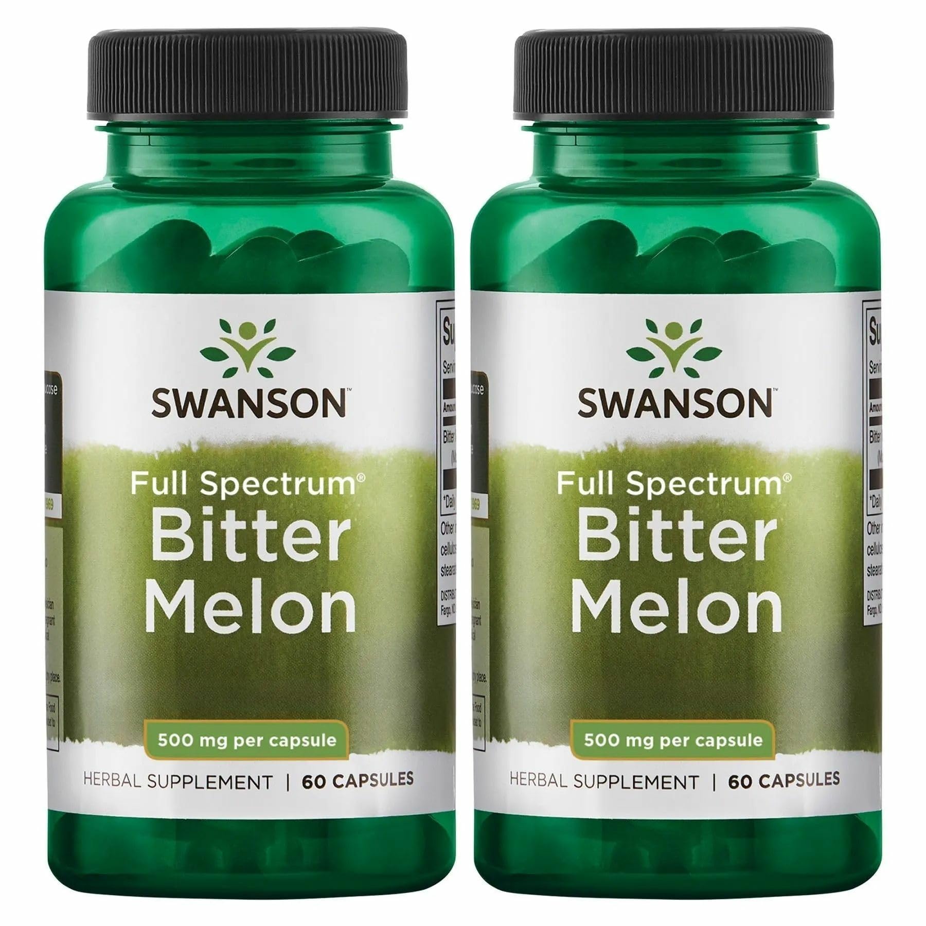 Swanson Premium Brand Full Spectrum Bitter Melon (Momordica) 500 mg Capsules, 120 Count