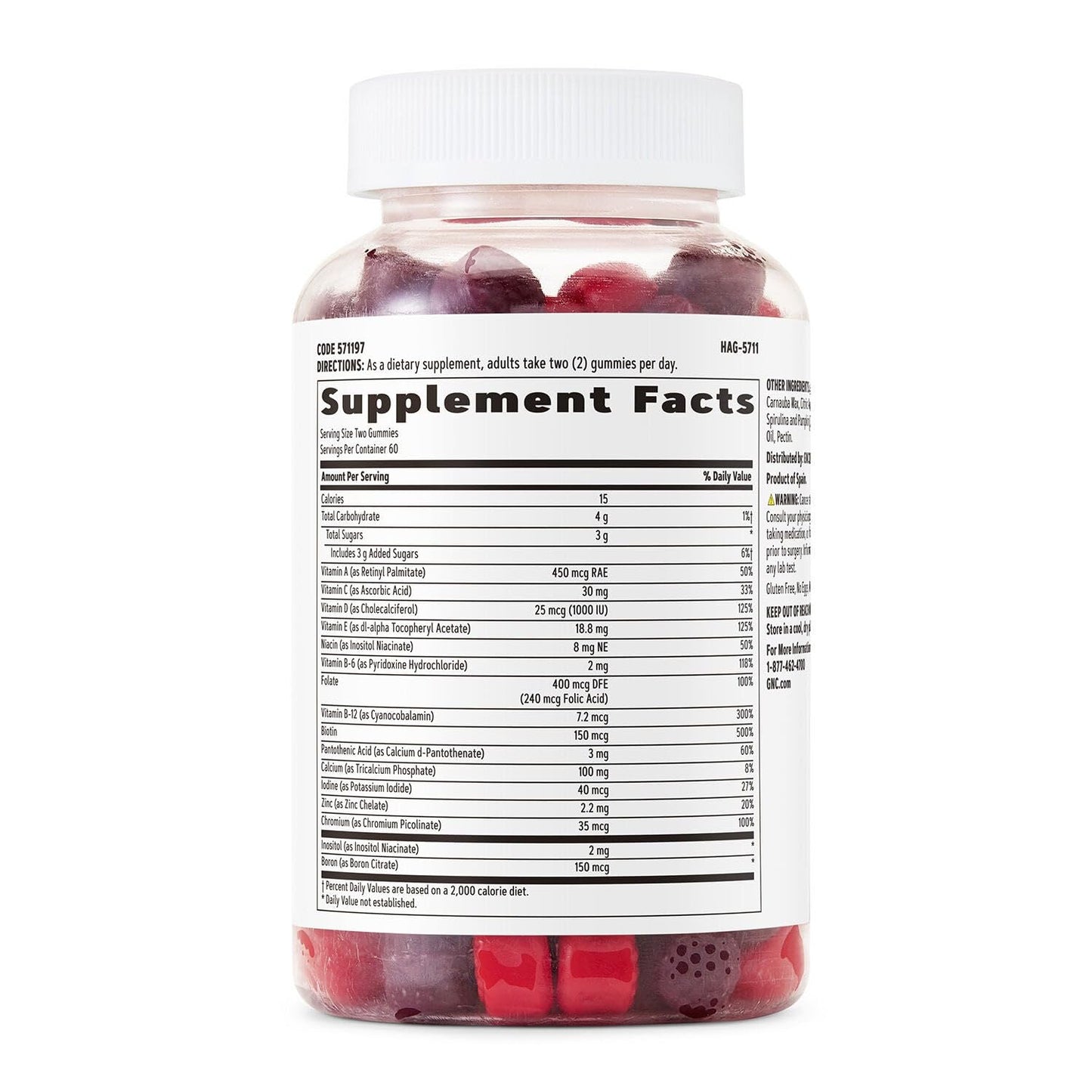 GNC Women's Multi-Vitamin Gummy, 120 Count