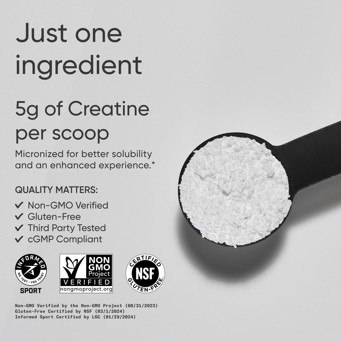 Sports Research Creatine Monohydrate Powder 17.64 oz