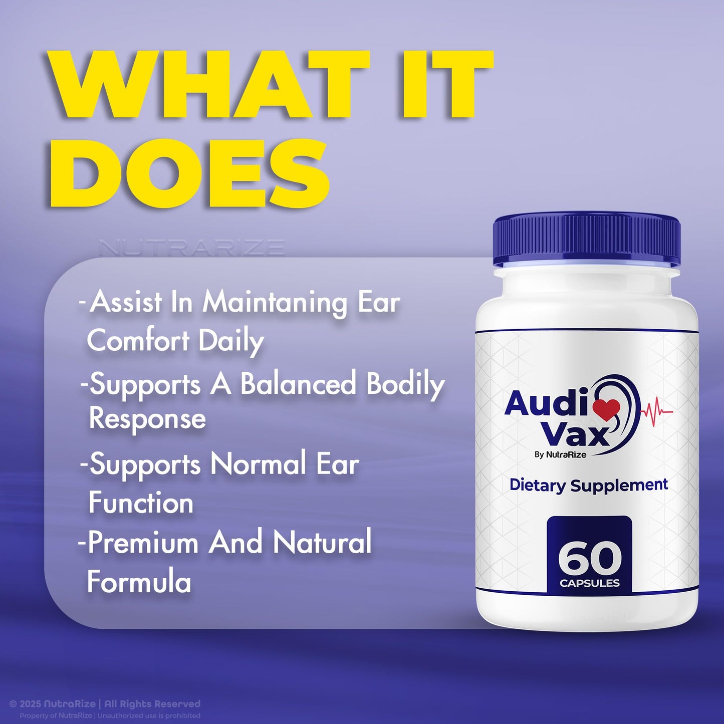 NutraRize Audivax Advanced Max Ear Support Capsule, 180 Capsules