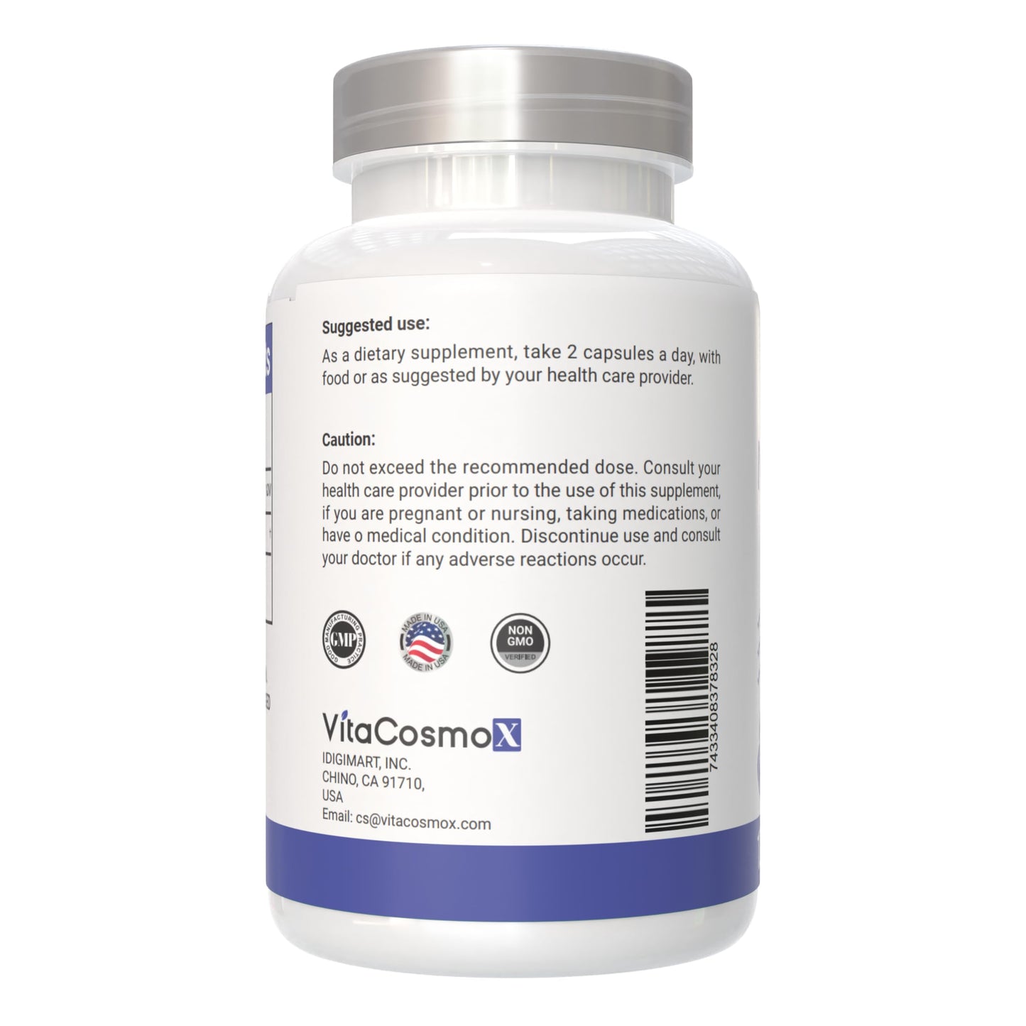 VitaCosmoX Nicotinamide 500mg Vitamin B3 120 Capsules