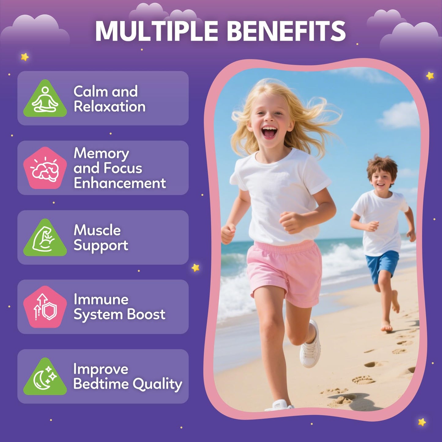CNCHEF Magnesium Calming Gummies, 60 Count