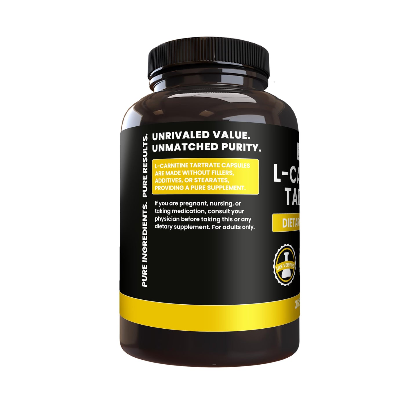 PURE ORIGINAL INGREDIENTS L-Carnitine Tartrate Capsules 365