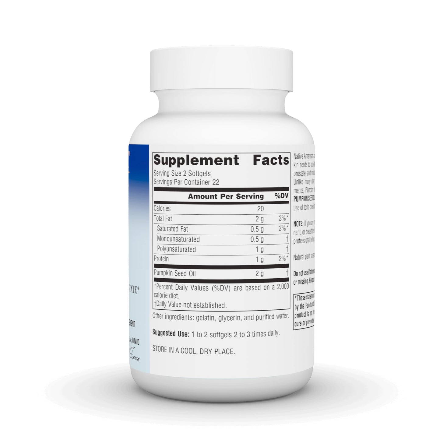 Planetary Herbals Pumpkin Seed Oil Softgels 45 Count