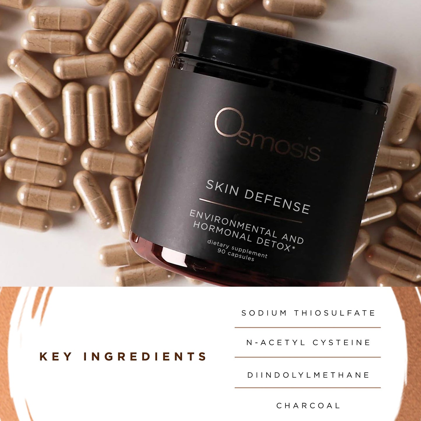OSMOSIS Skin Defense Supplement, Hormonal Balance & Complexion, 60 Capsules