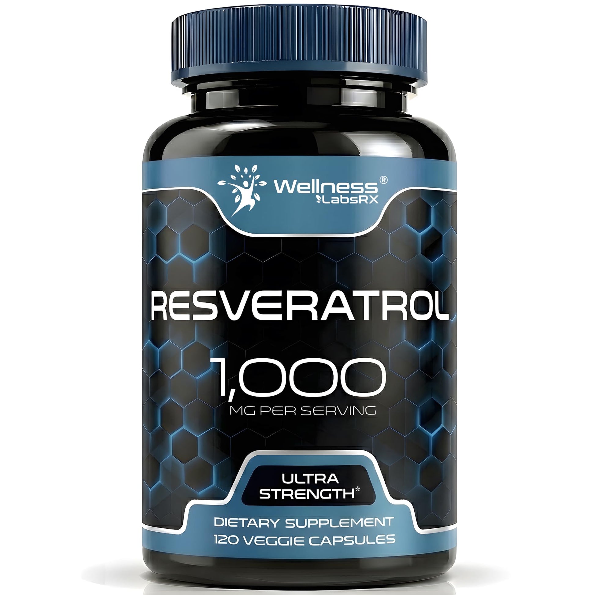 WELLNESS LABSRX Resveratrol Supplement 1000mg, 120 Capsules