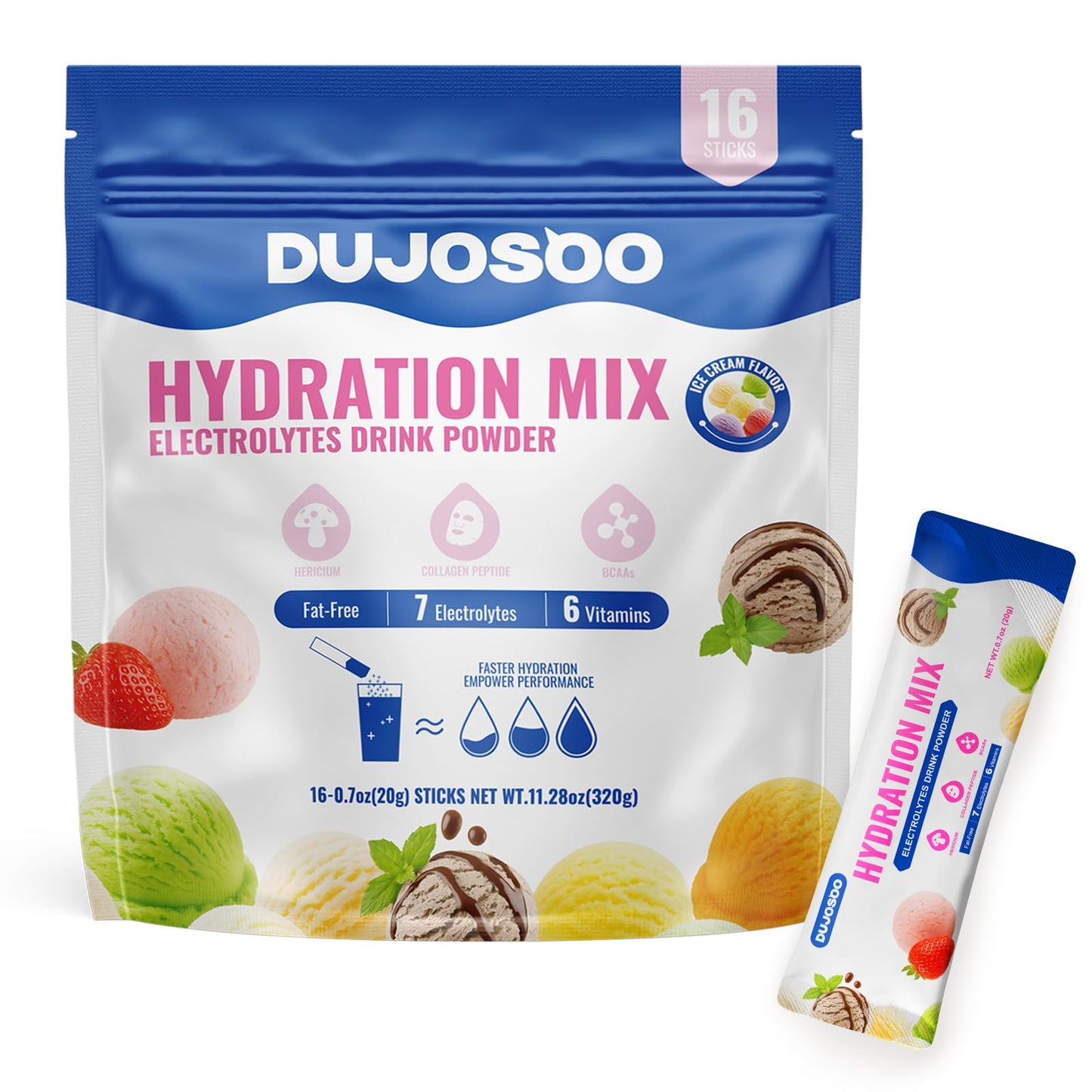 Dujosoo Electrolyte Powder 11.36 Ounce