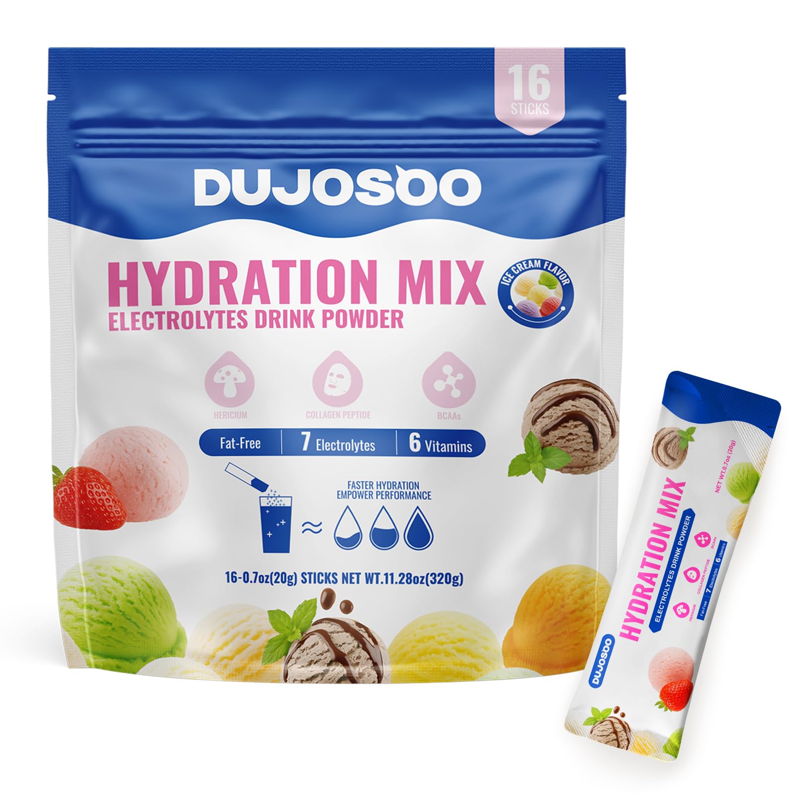Dujosoo Electrolyte Powder 11.36 Ounce