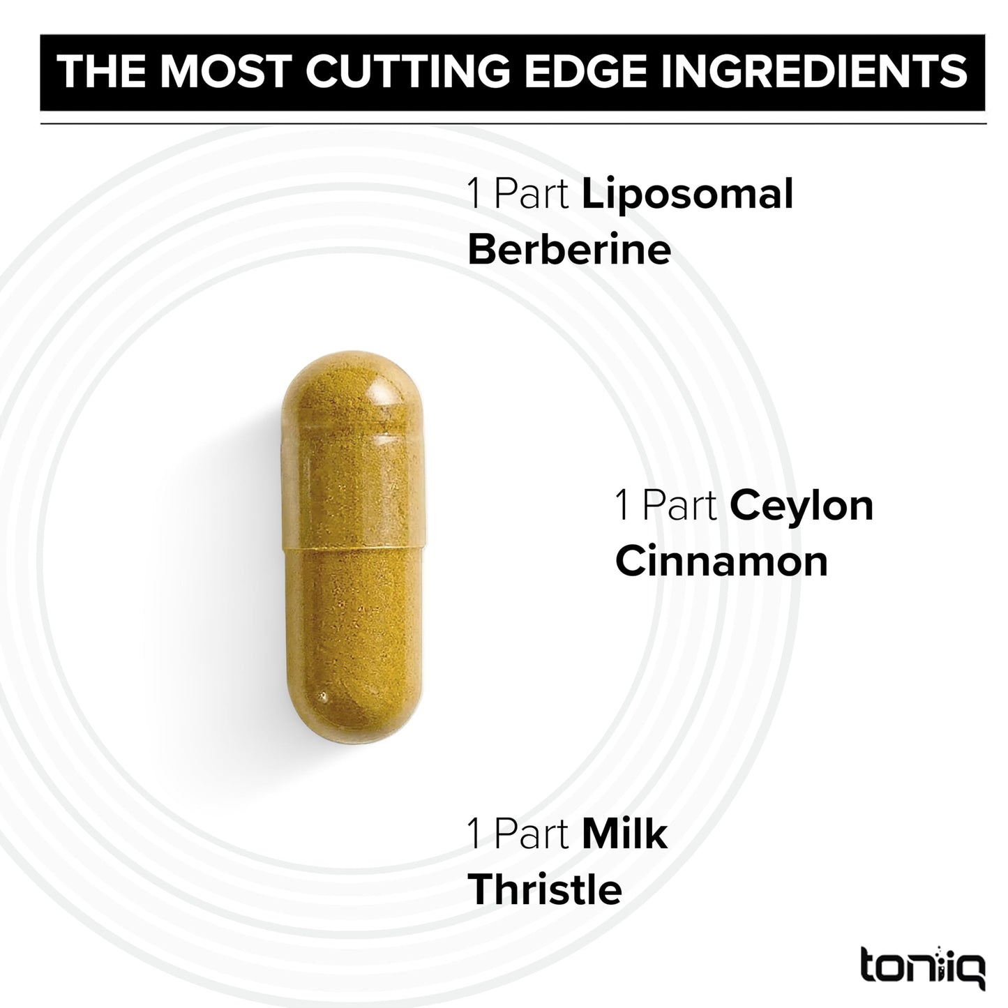 Toniiq Liposomal Berberine Capsules 90 Count