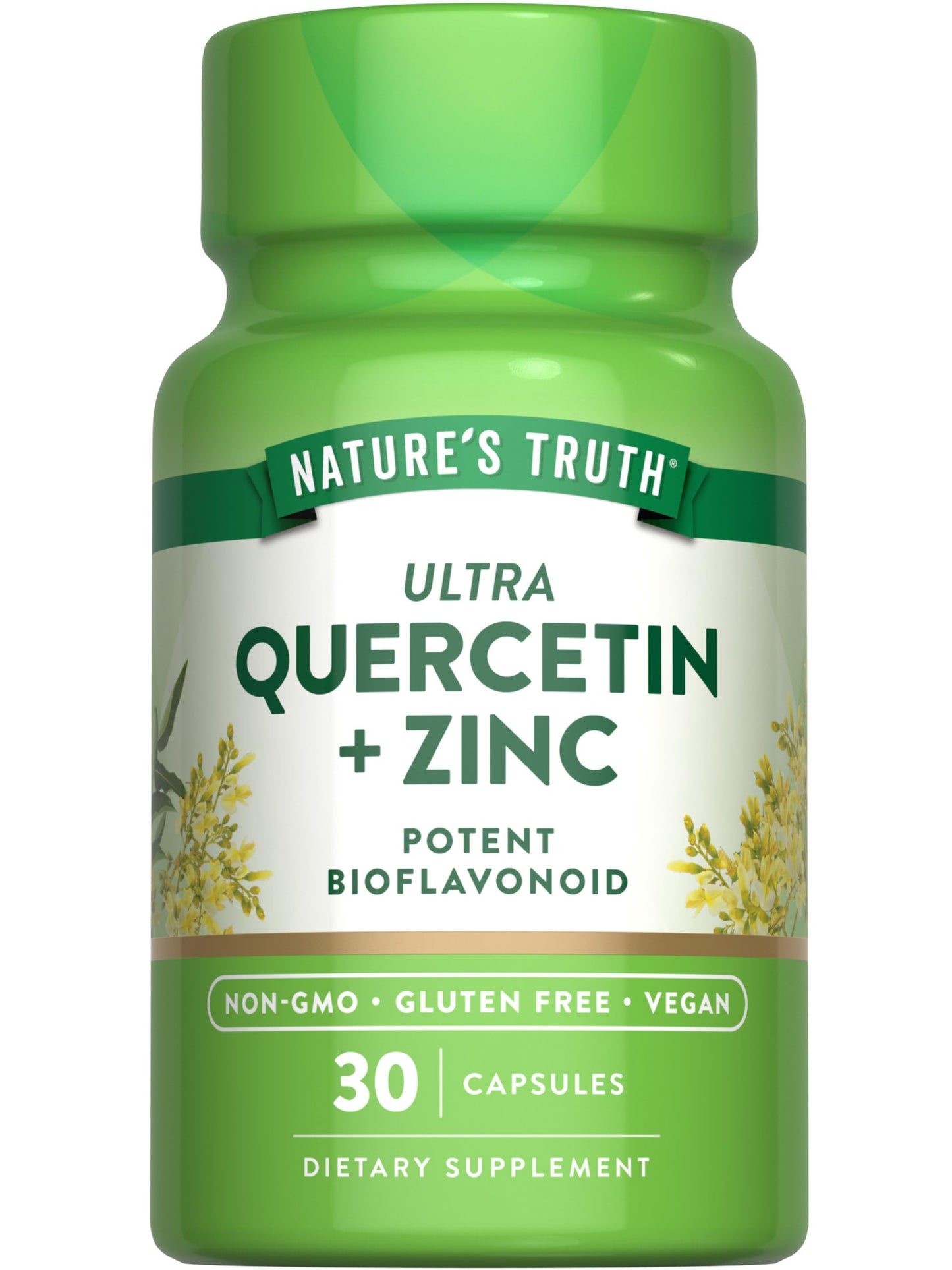 Nature's Truth Quercetin with Zinc Capsules 30