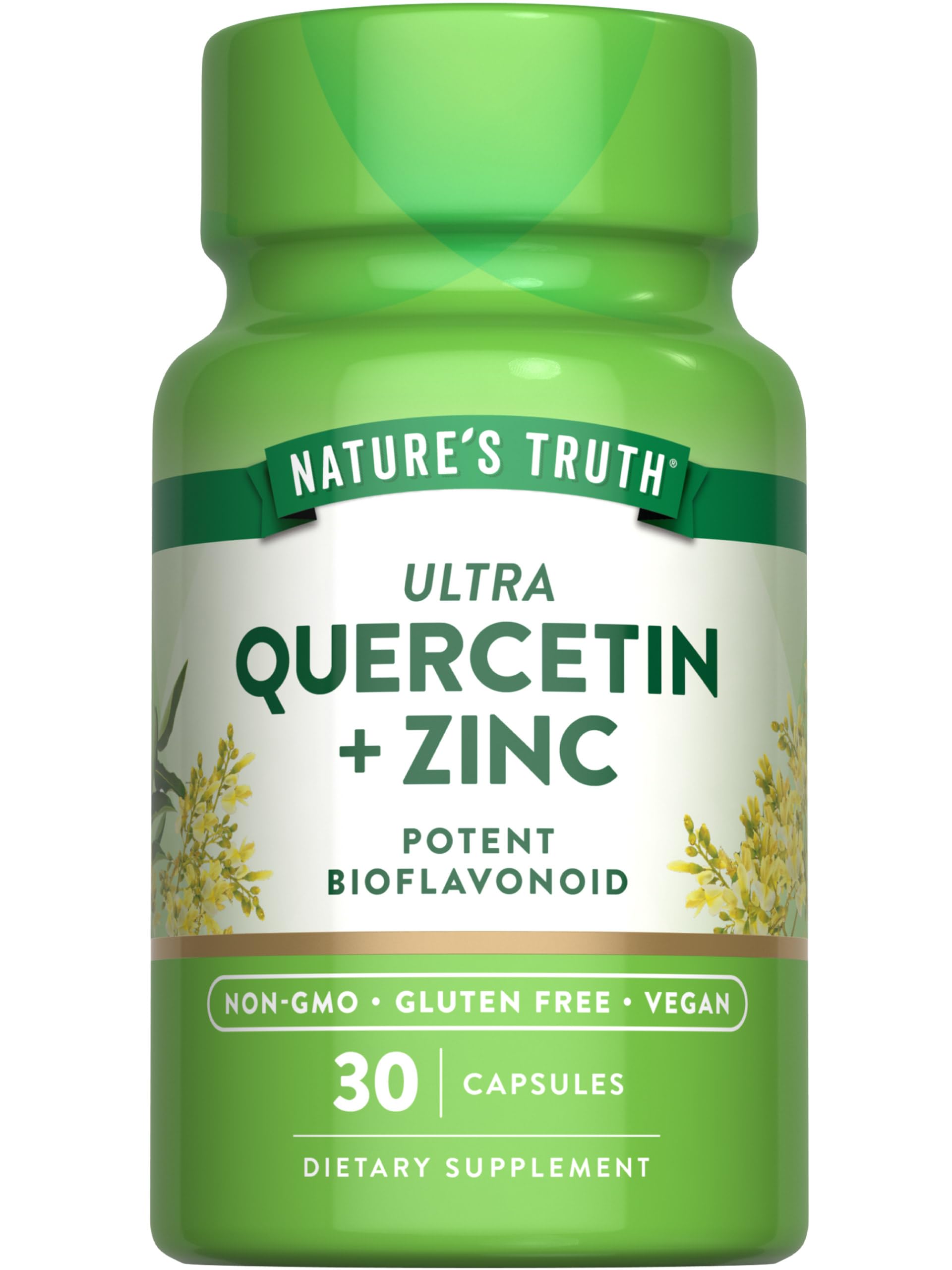 Nature's Truth Quercetin with Zinc Capsules 30