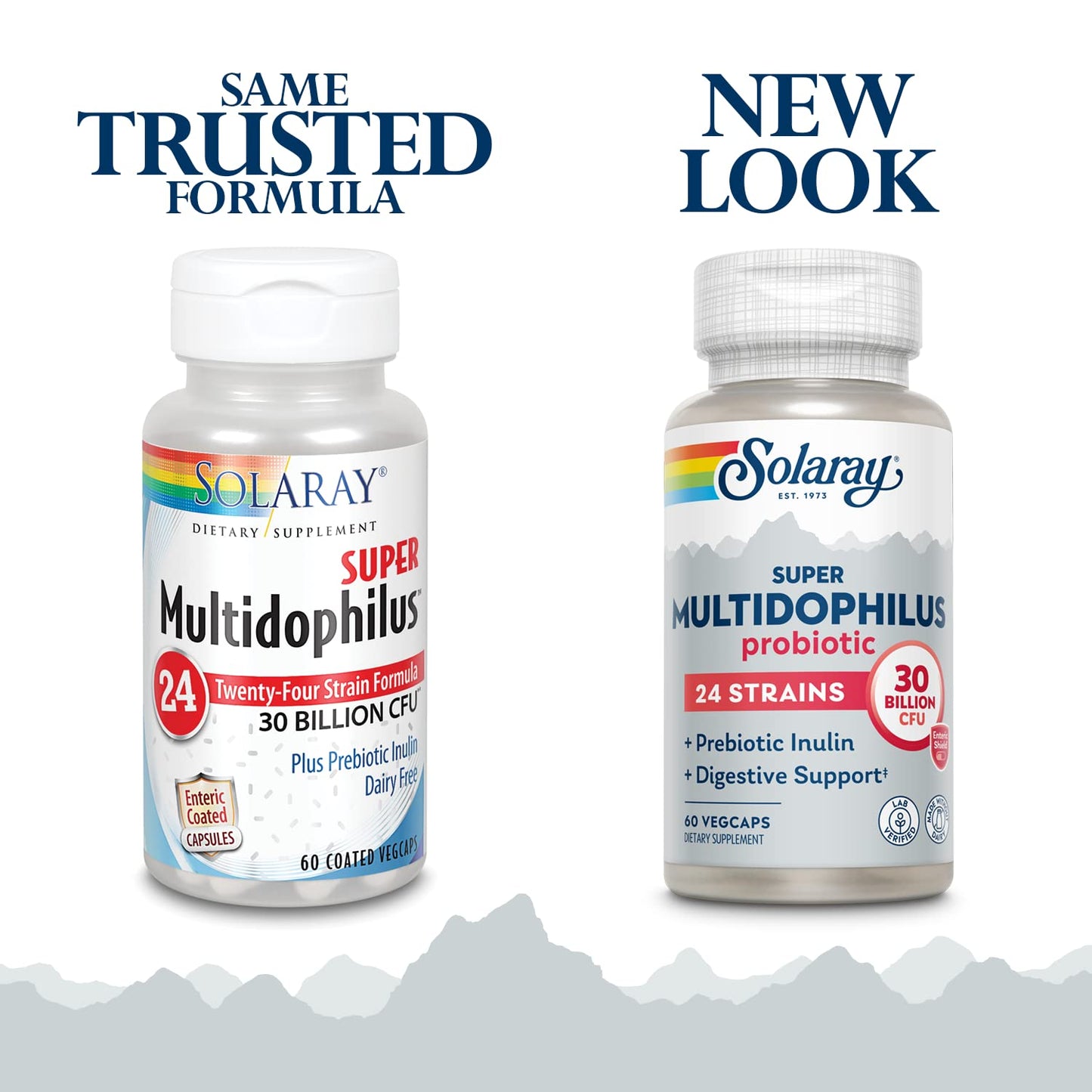 Solaray Multidophilus 24 Strain Probiotic 30 Billion CFU, Capsule, 60 Count