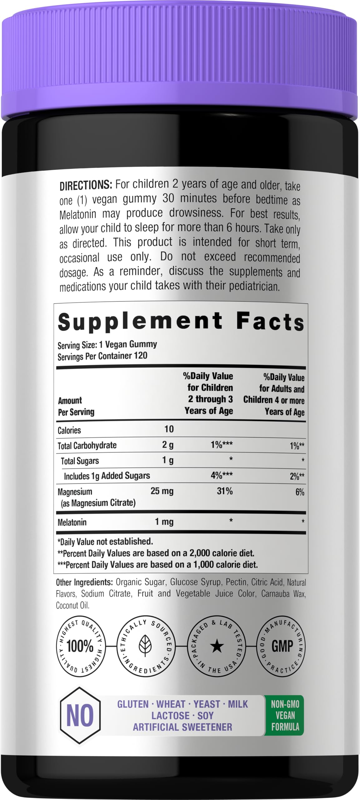 Horbäach Kids Melatonin & Magnesium Gummies 120 Count