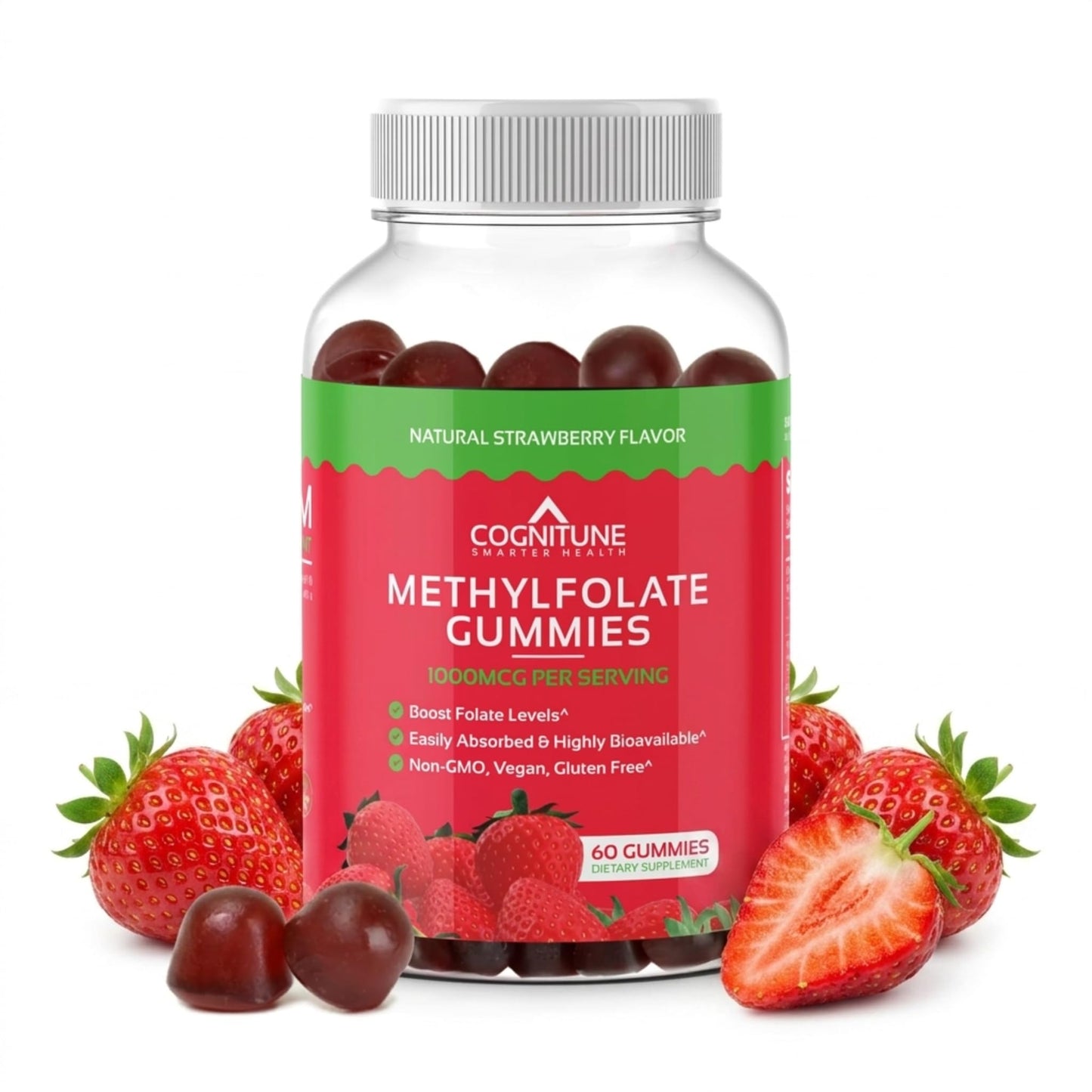 CogniTune Methylfolate Gummies 1000mcg, 60 Count