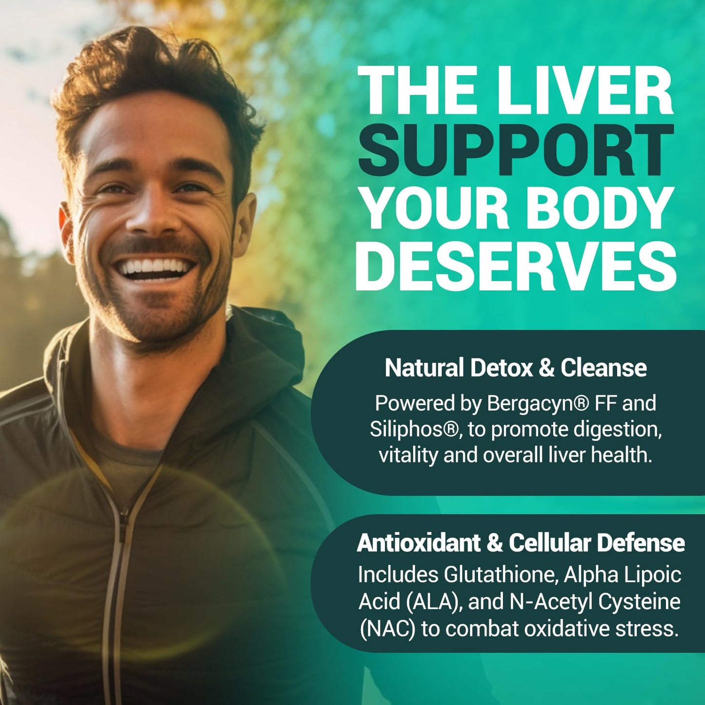 PALS Liver Cleanse Detox & Repair Vitamins with Artichoke & Silymarin 1000mg, 60 Capsules