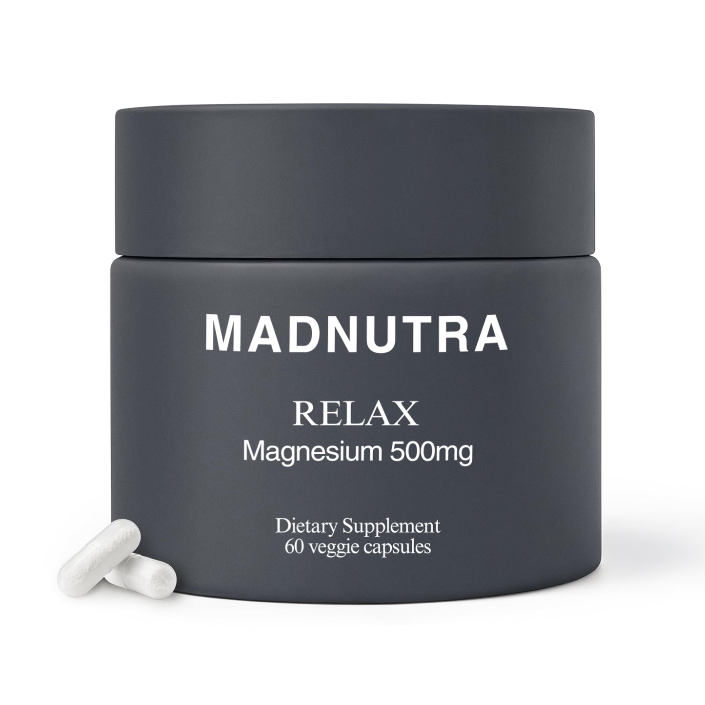 MadNutra Magnesium Oxide/Citrate 500mg Capsules, 60 Count