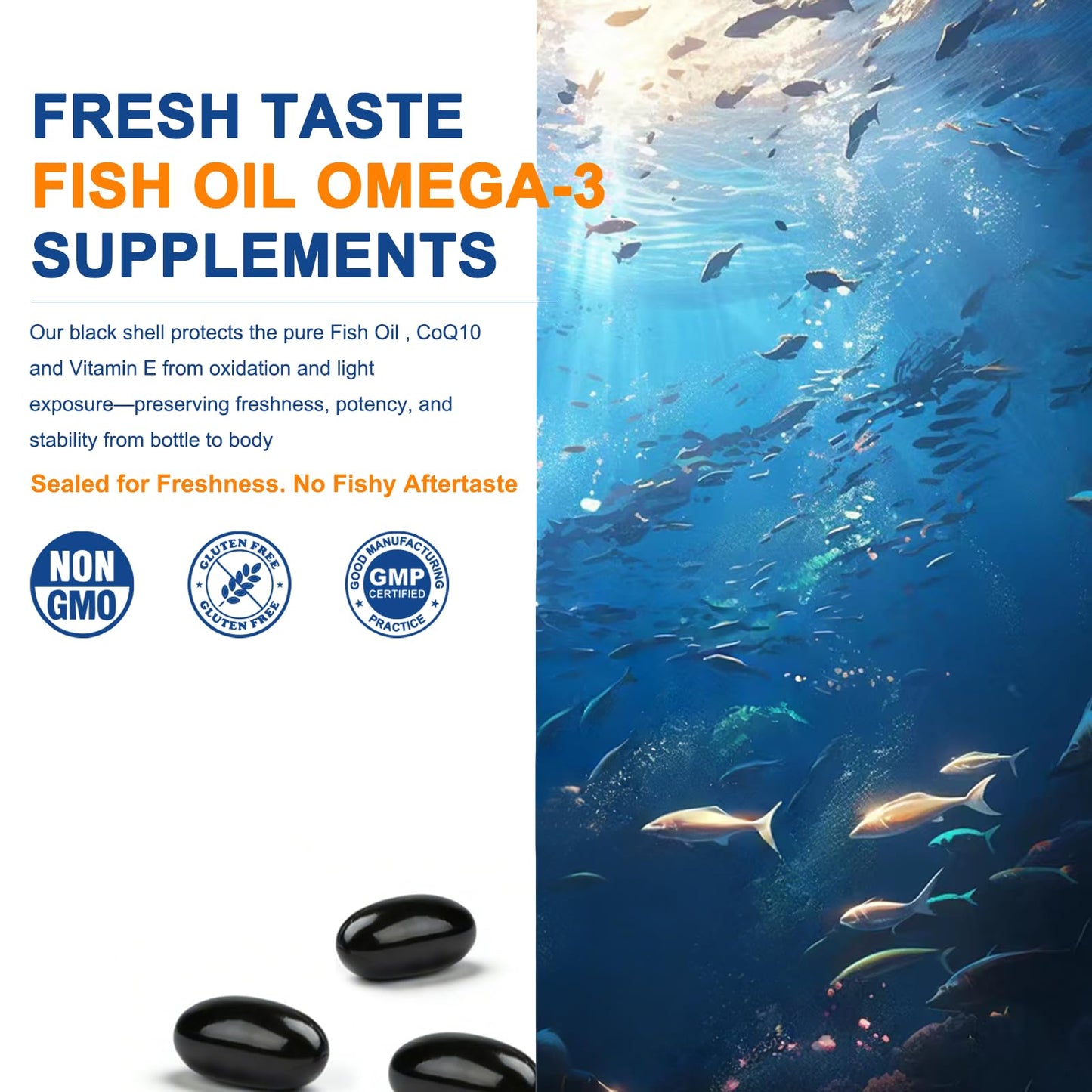 Novafun Omega-3 Fish Oil Softgels 60 Count
