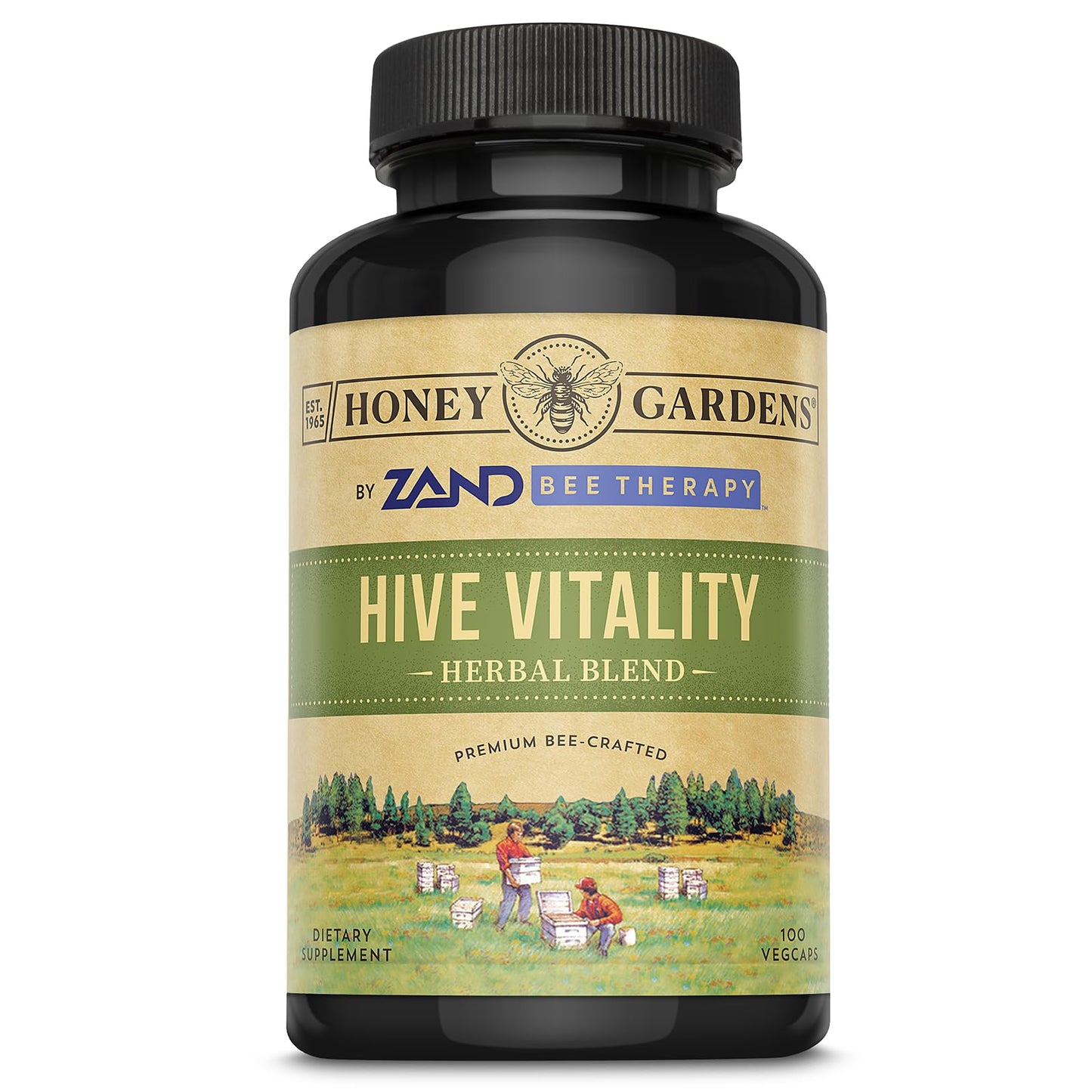 ZAND Bee Therapy Hive Vitality Capsules, 100 Count