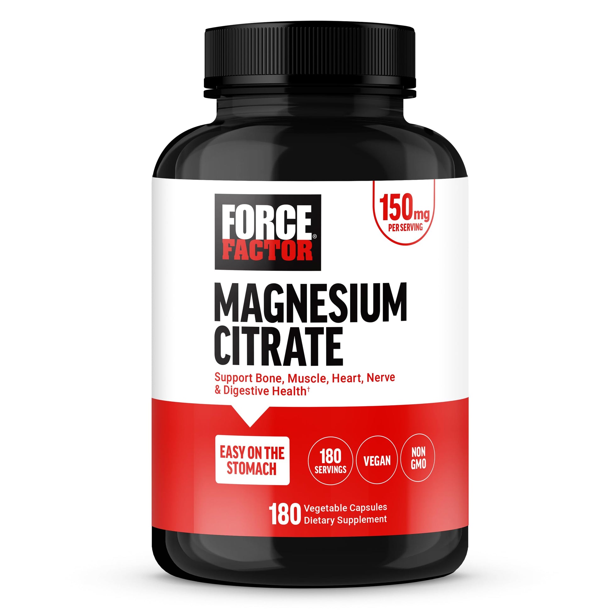 Force Factor Magnesium Citrate Capsule, 180 Count
