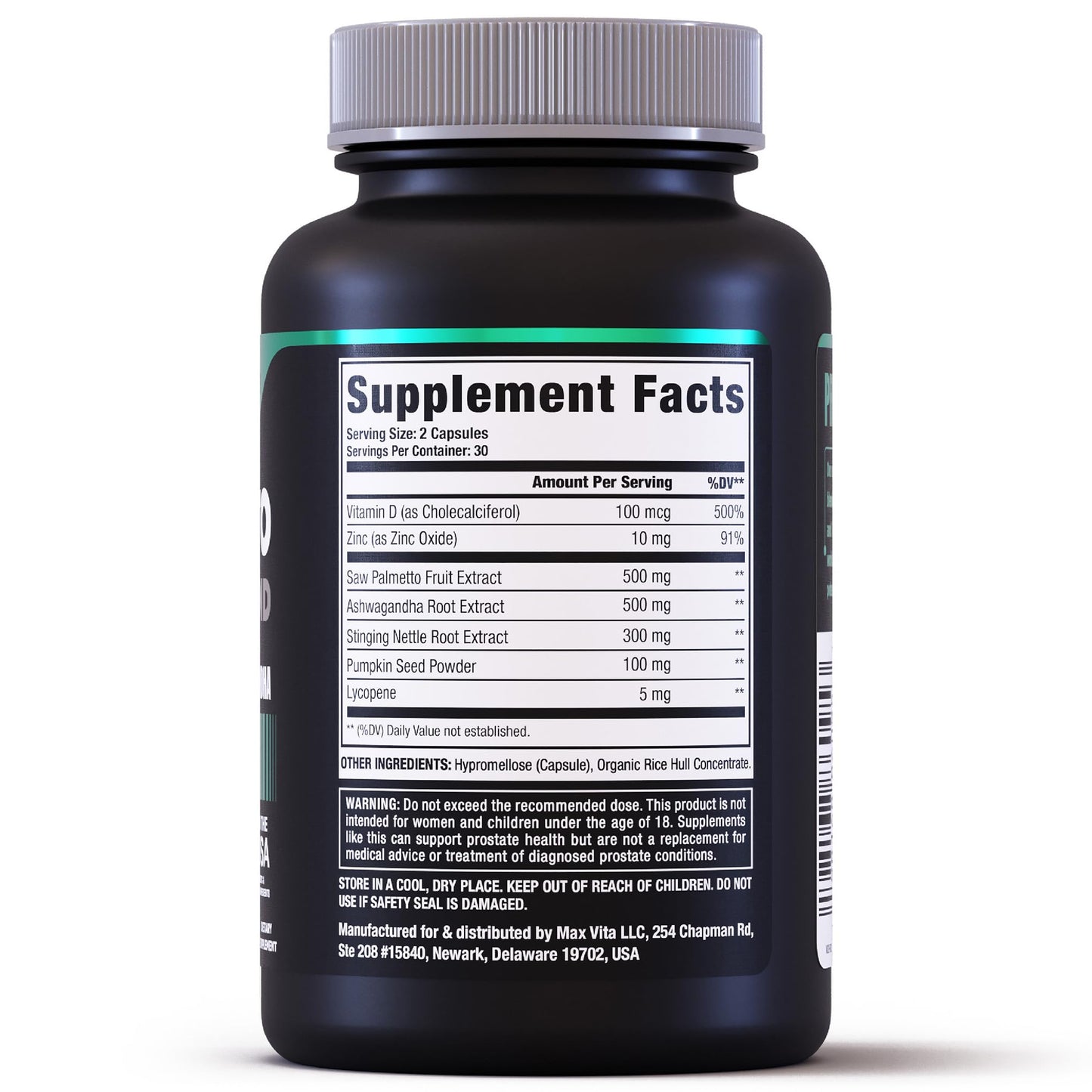 MaxVita Prostate Premium Saw Palmetto, 60 Capsules