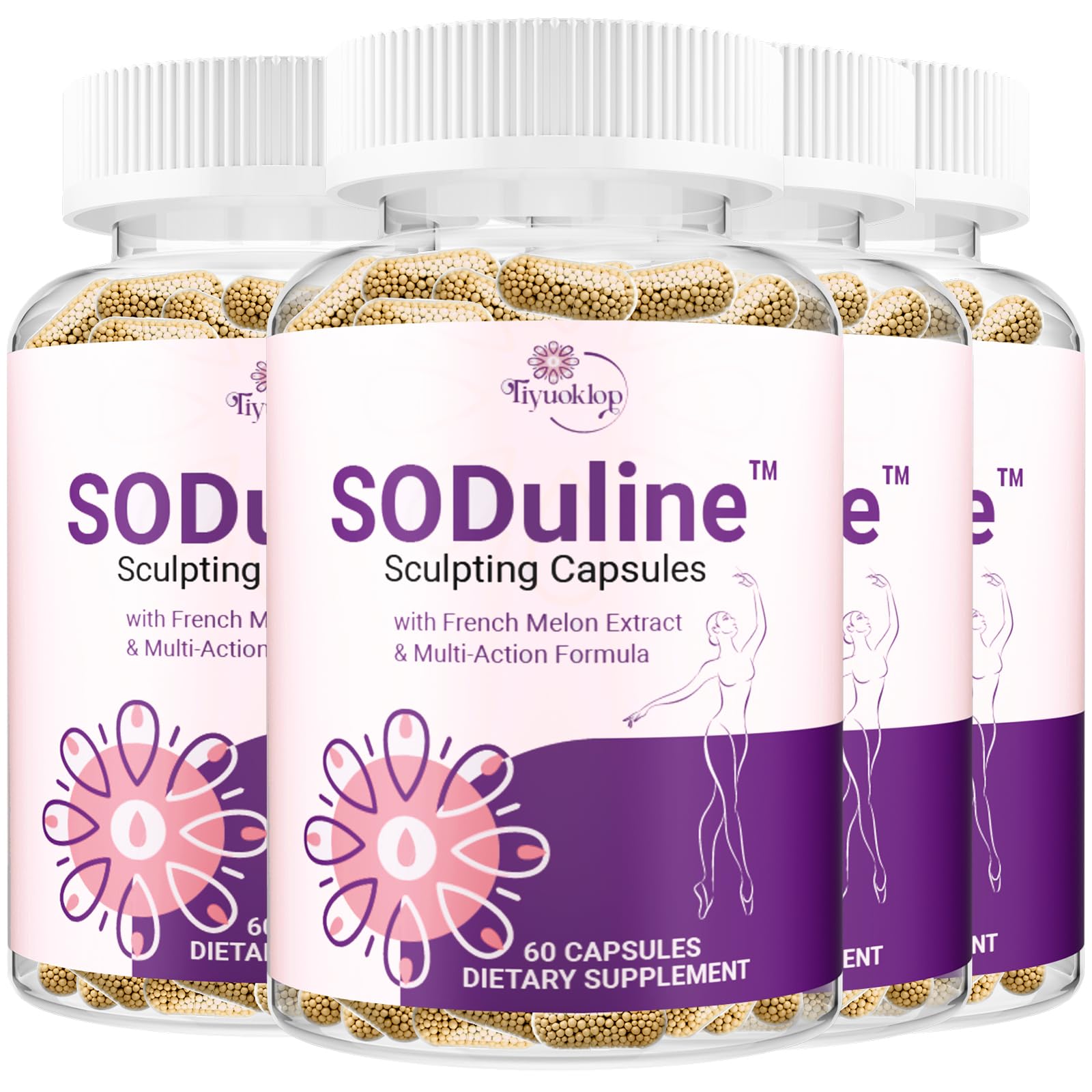 Tiyuoklop SODuline Sculpting Capsules with French Melon SOD & Phyto Beadlets, 240 Count