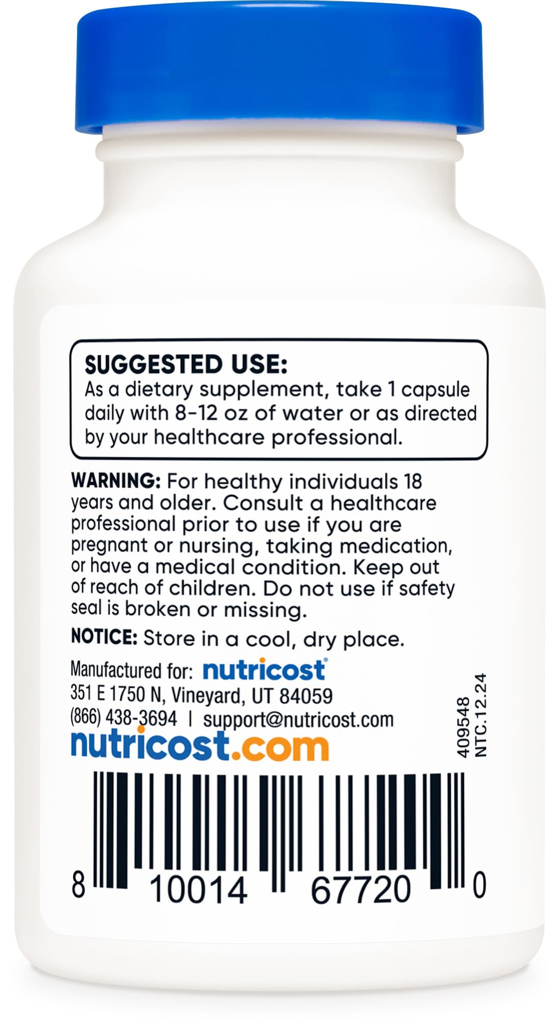 Nutricost L-Theanine 200mg Capsule 30 Count