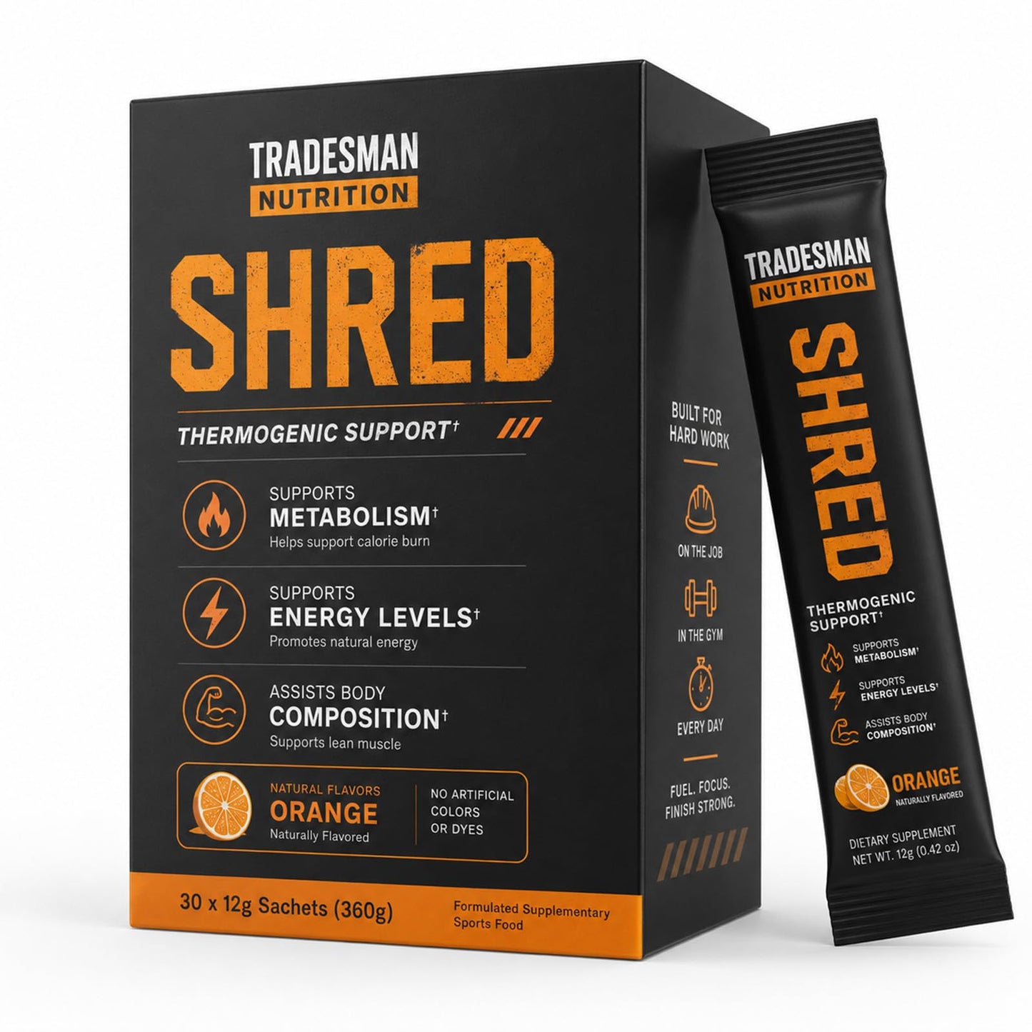 Tradesman Nutrition Shred Energy Drink Powder, 1 Ounce (Pack of 1)