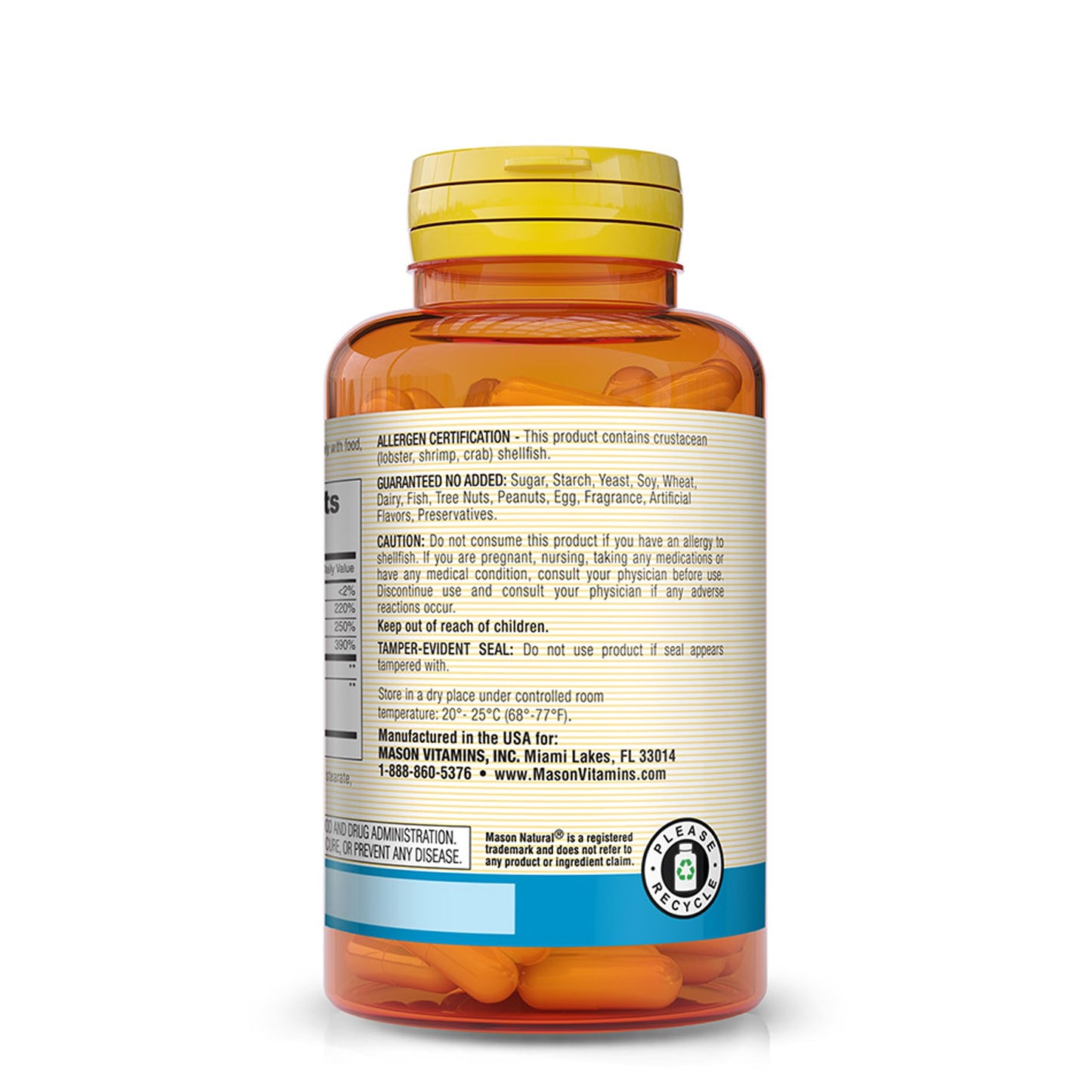 MASON NATURAL Glucosamine Chondroitin Plus Vitamin D3 - Supports Joint and Bone Health, Improved Mobility and Flexibility, Capsule, 160 Capsules