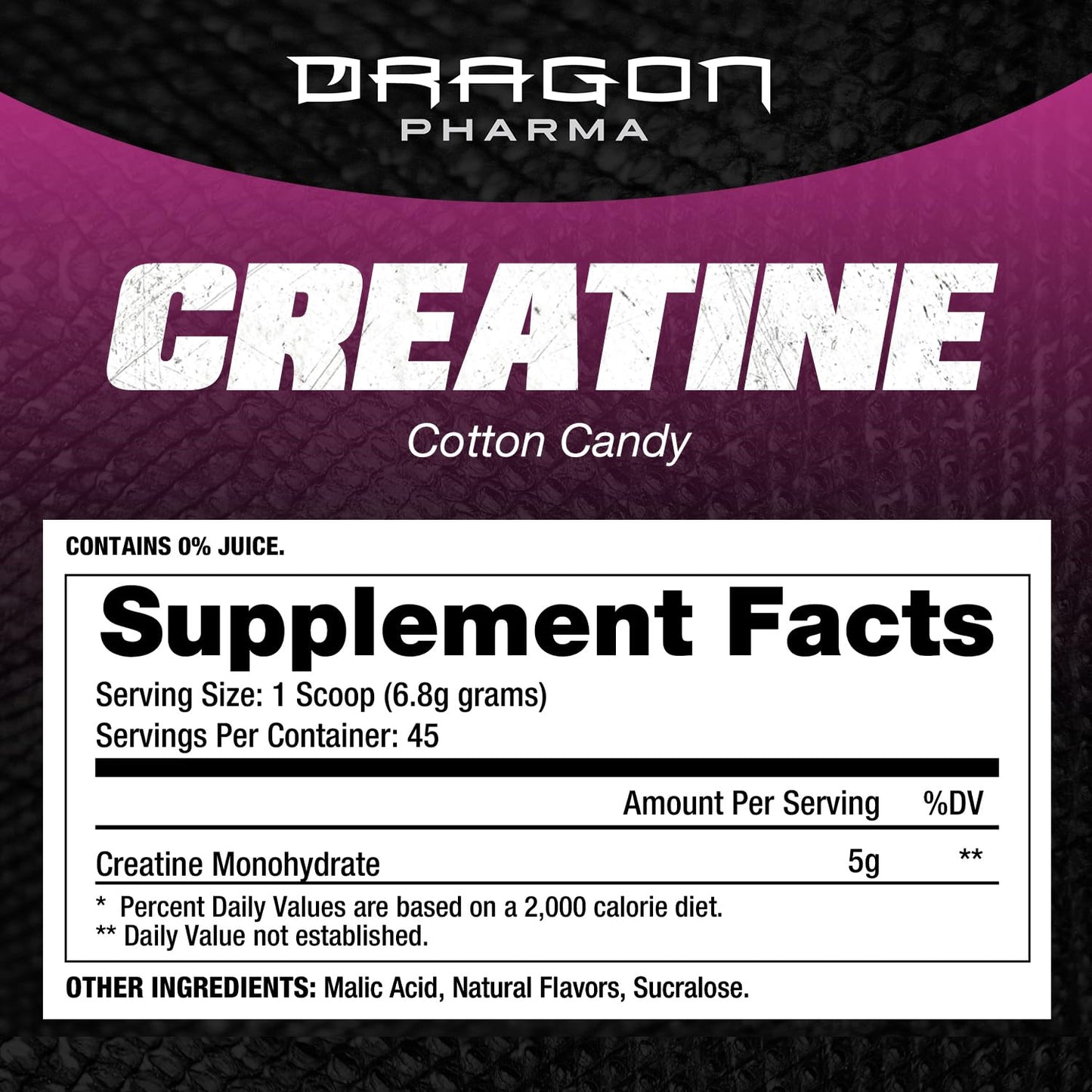 DRAGON PHARMA Creatine Monohydrate Powder 10.79 Ounce
