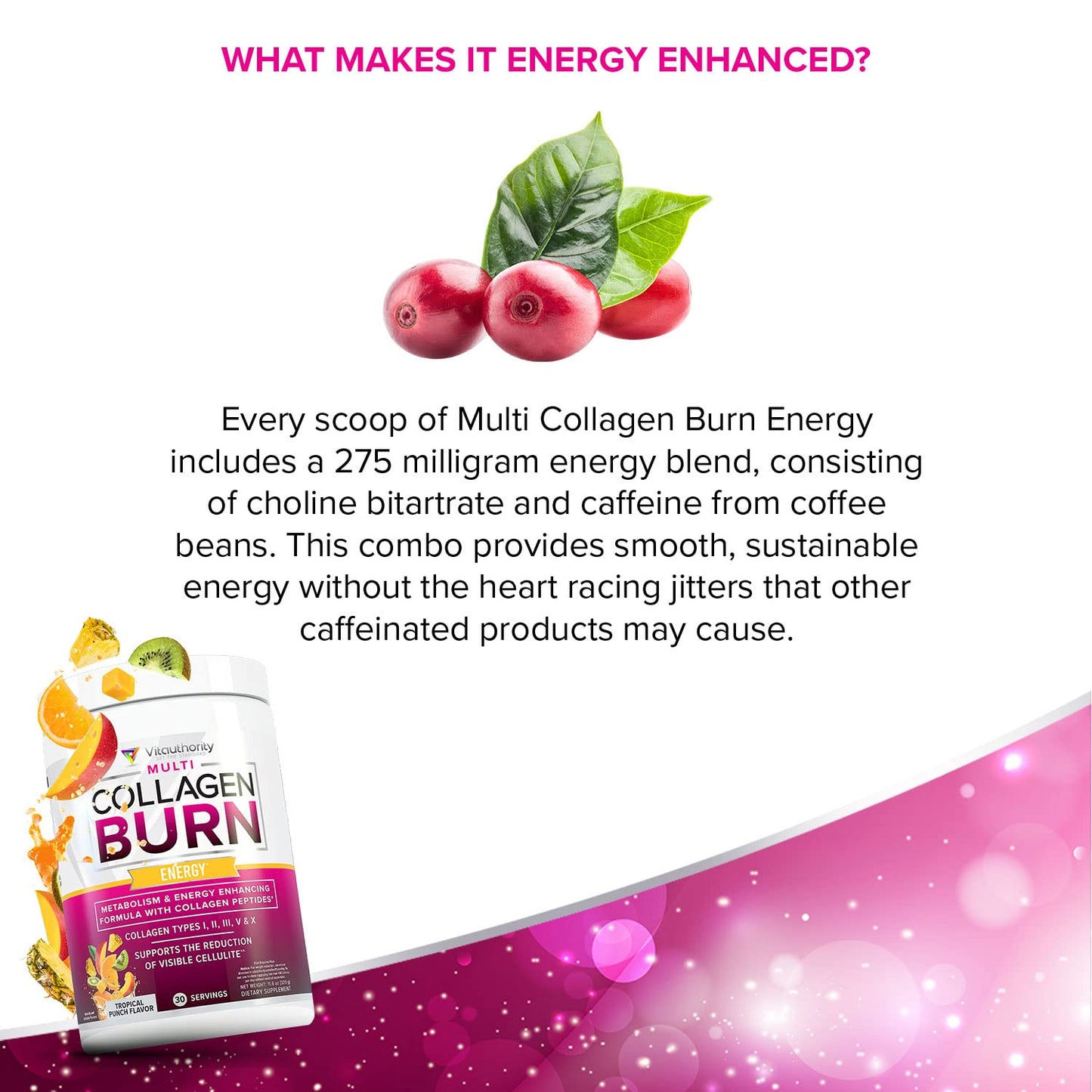 Vitauthority Multi Collagen Burn Powder 11.6 oz