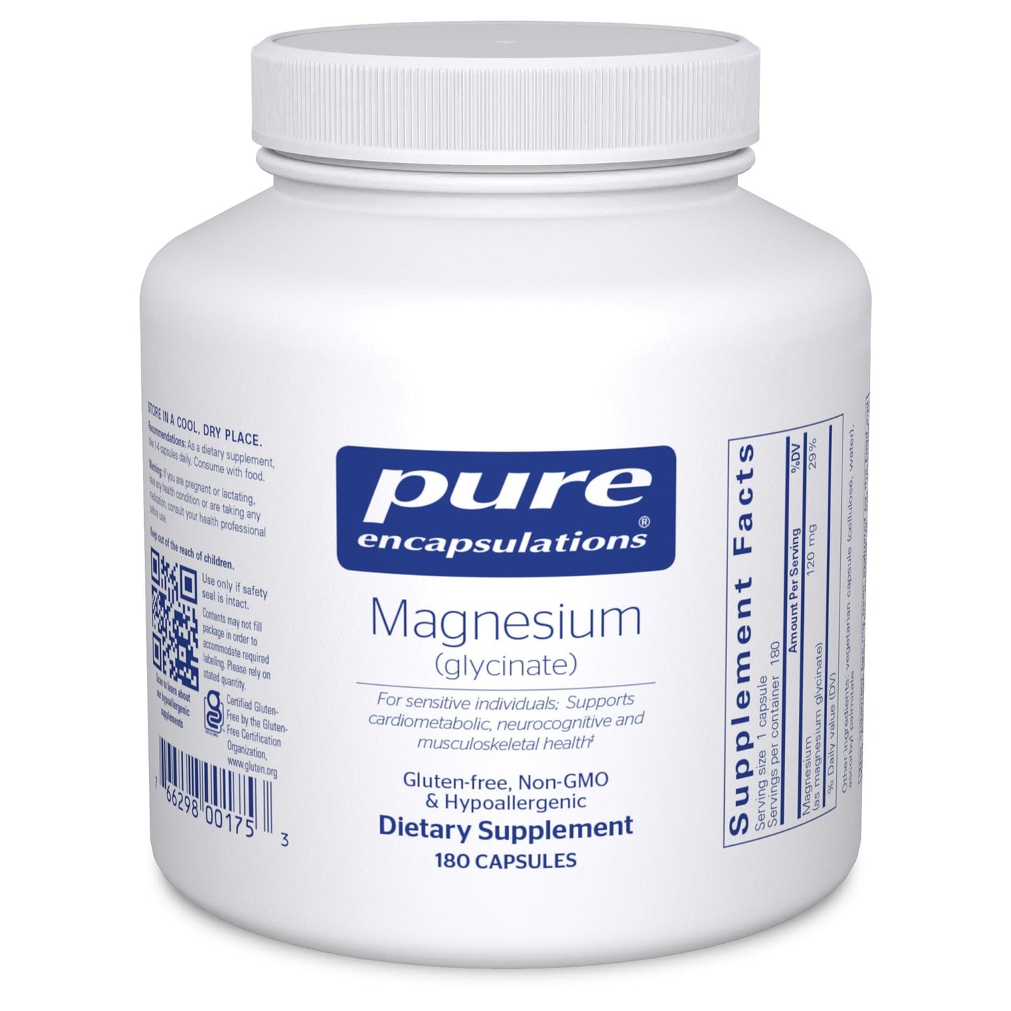 Pure Encapsulations Magnesium Glycinate Capsules 180 Count